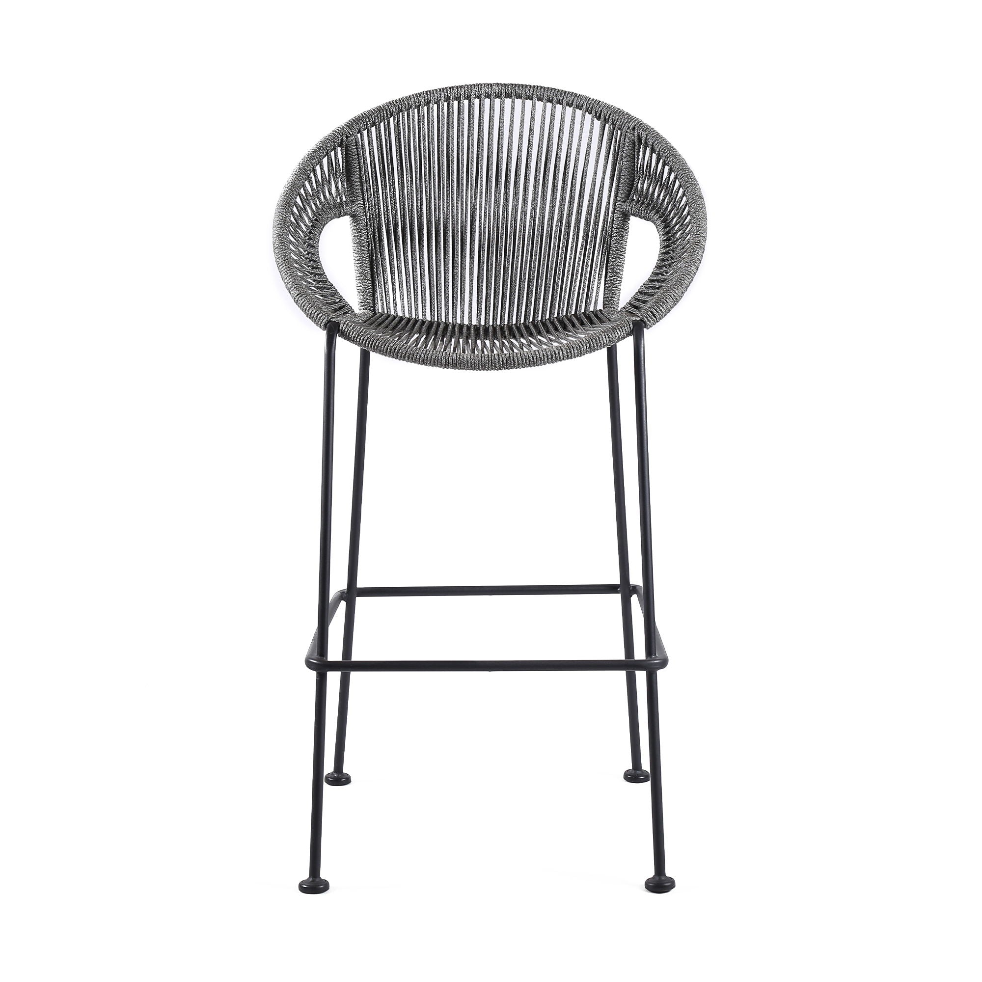 Acapulco - Indoor Outdoor Steel Bar Stool With Rope Set