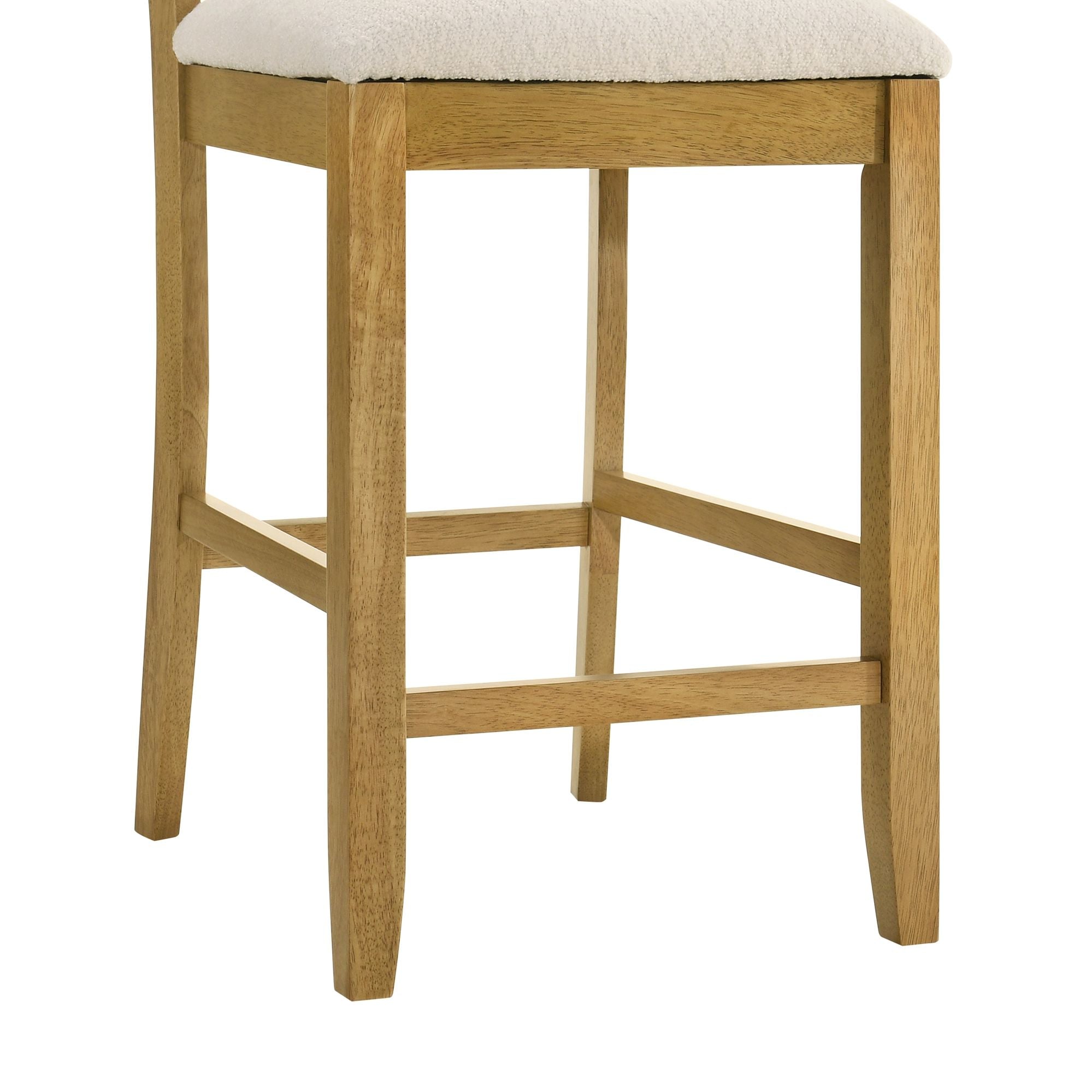 Merie - Modern Transitional Wood Counter Height Kitchen Bar Stool