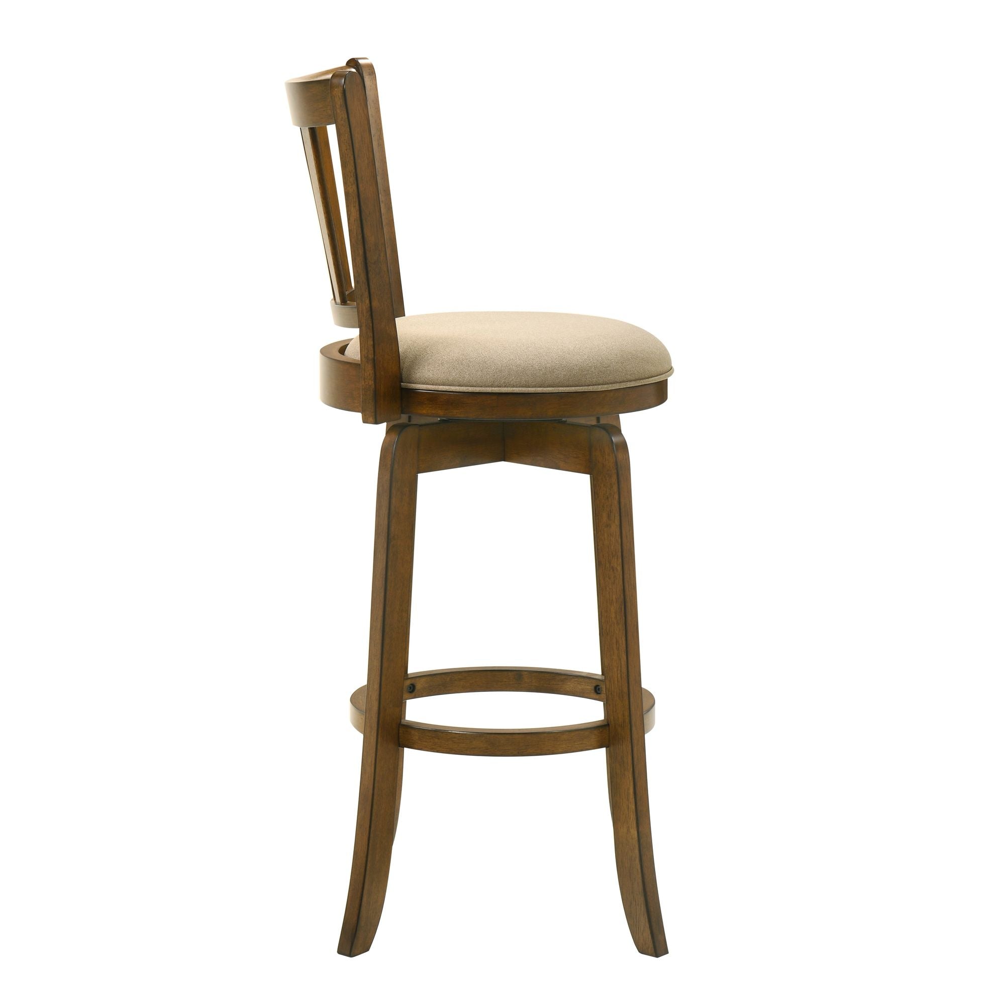 Wren - Modern Farmhouse Swivel Wood Bar Height Kitchen Bar Stool