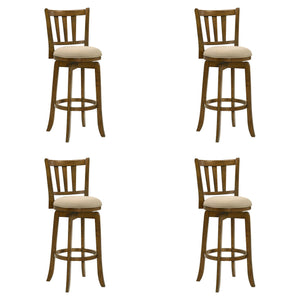 Wren - Modern Farmhouse Swivel Wood Bar Height Kitchen Bar Stool