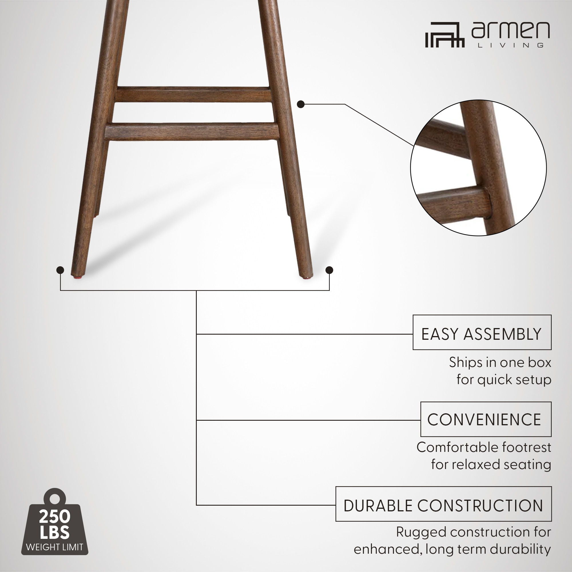 Elias - Swivel Counter Stool