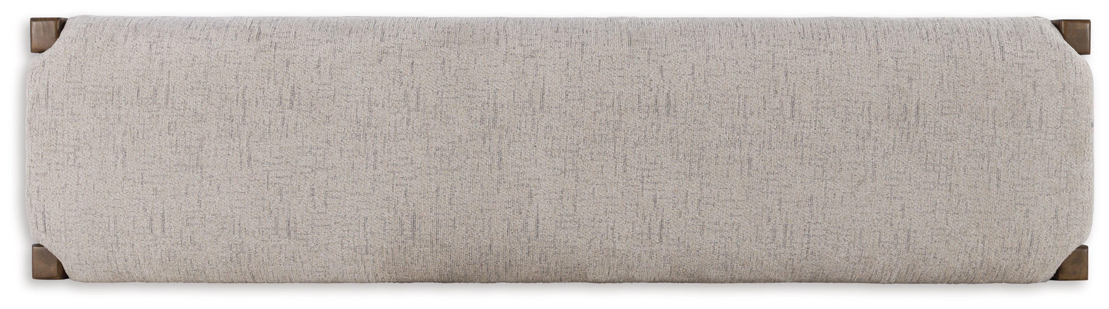 Cabalynn - Large Uph Dining Room Bench - Oatmeal / Light Brown