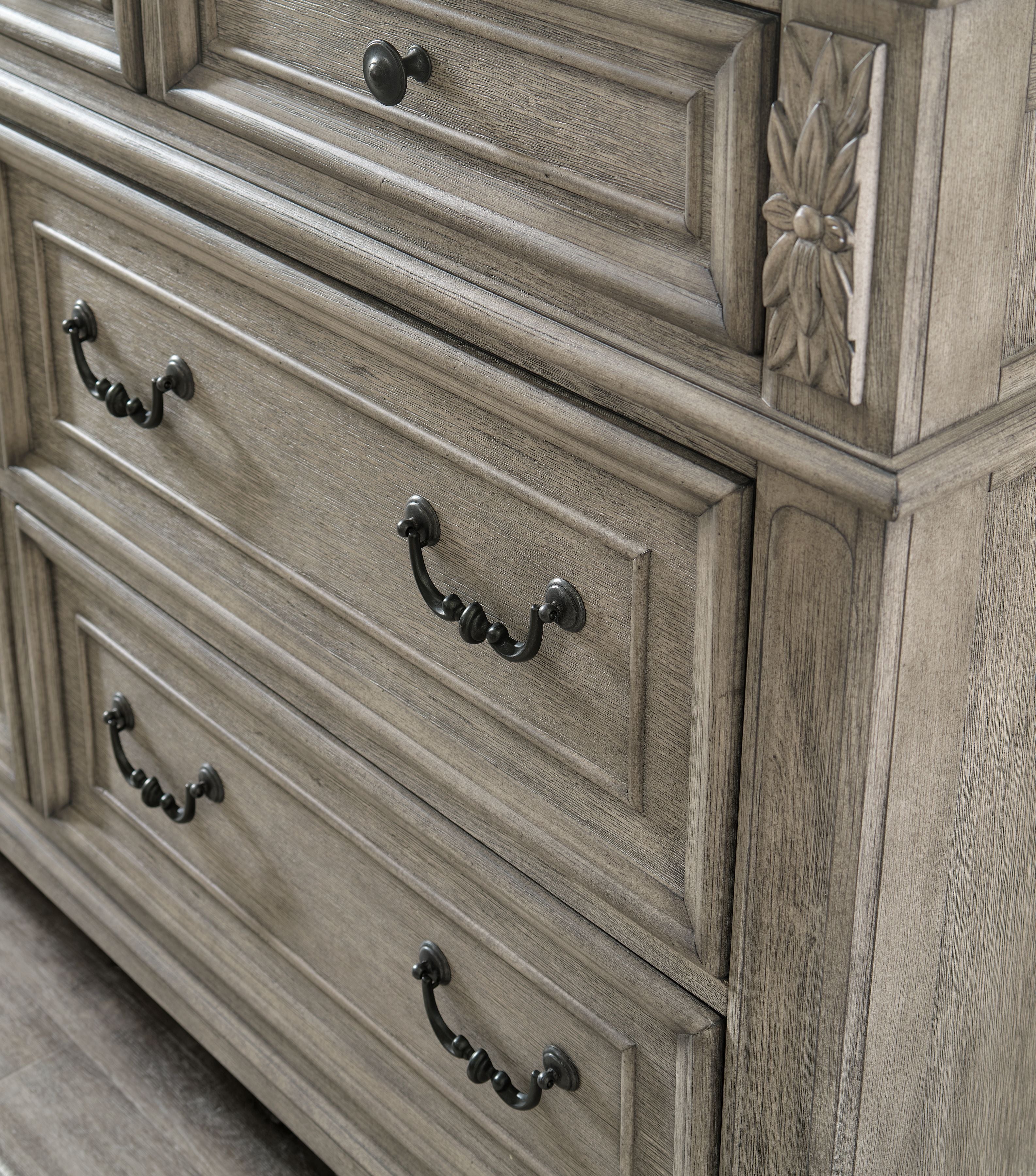 Lodenbay - Dresser, Mirror - Antique Gray
