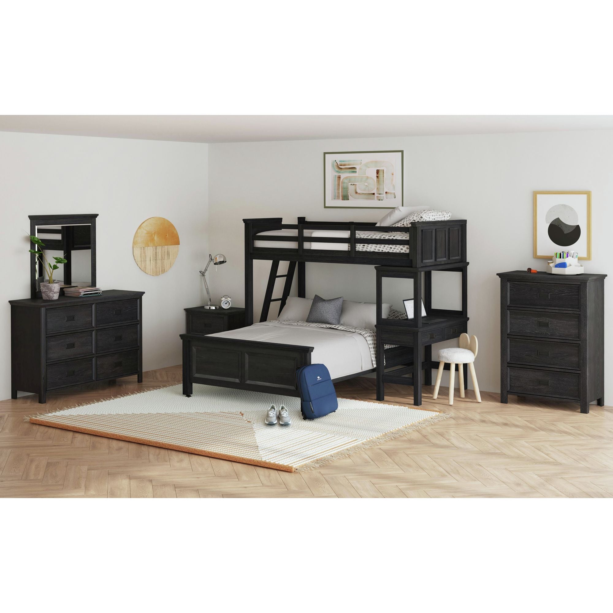 Hampton Kids - Loft With Ladder And Desk With Speaker