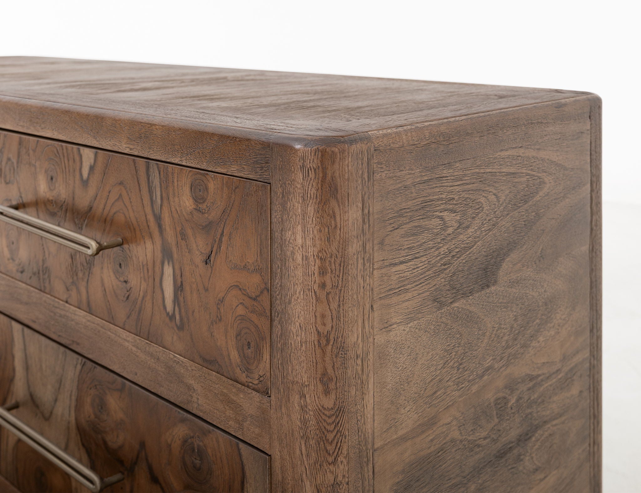 Praga - 6-Drawer Dresser - Almond / Barrel Brown