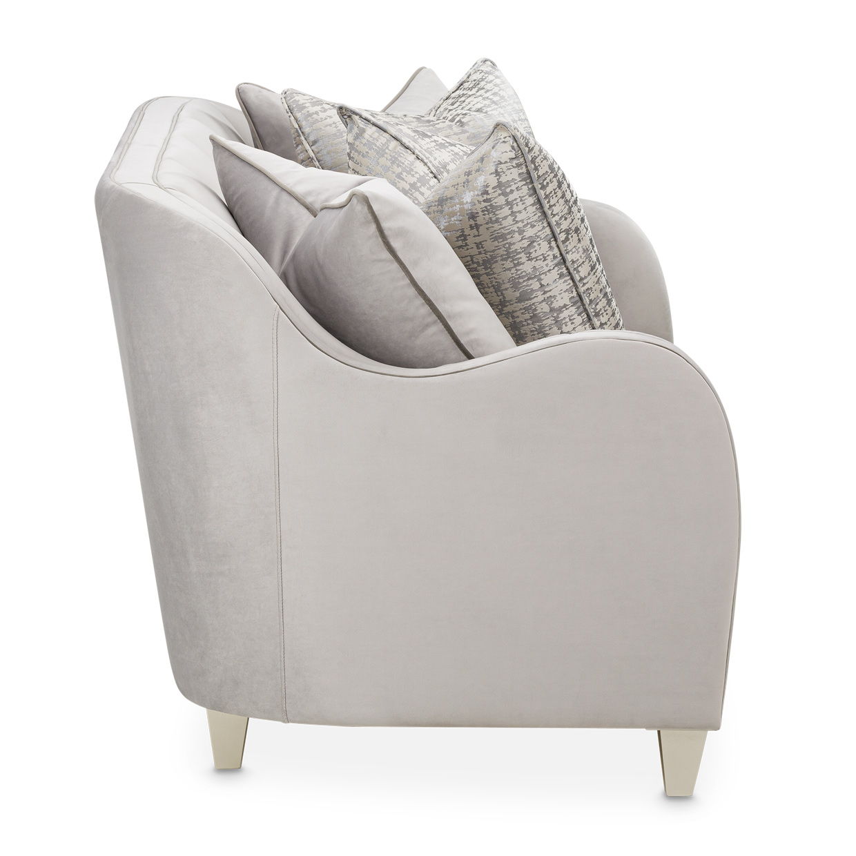 Roxbury Park - Velvet Loveseat - Steel / Slate