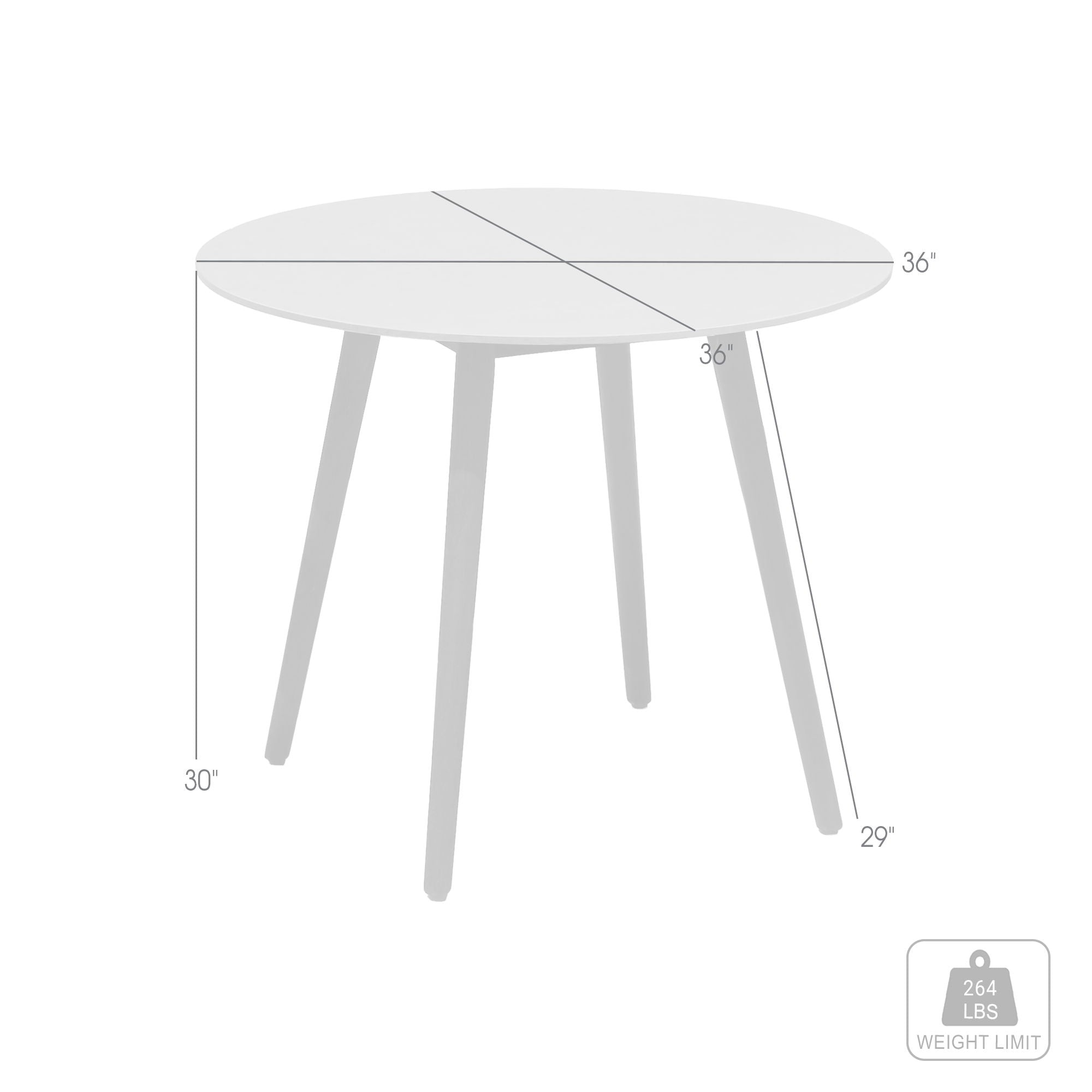 Kylie - Outdoor Patio Round Dining Table