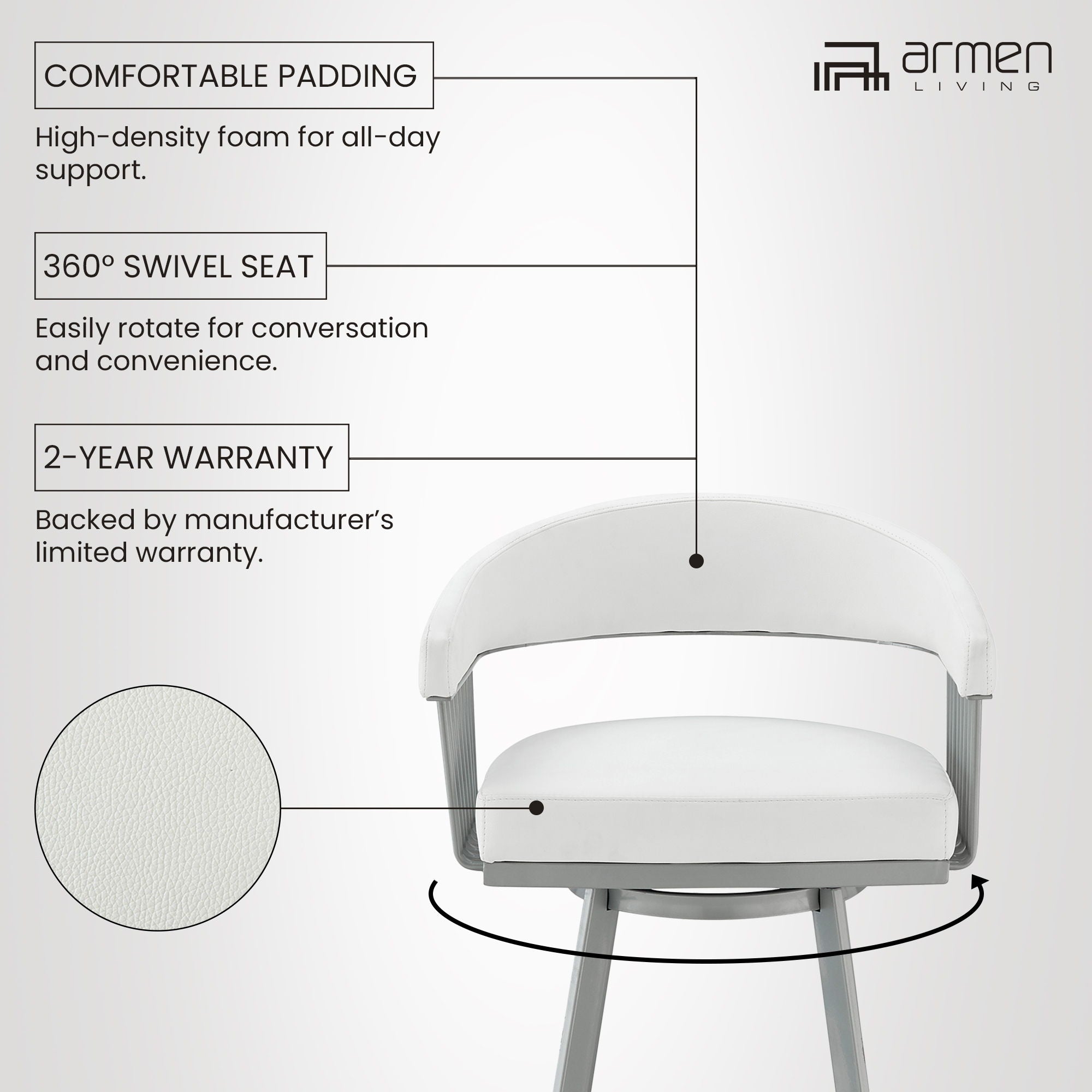 Chelsea - Swivel Bar Stool