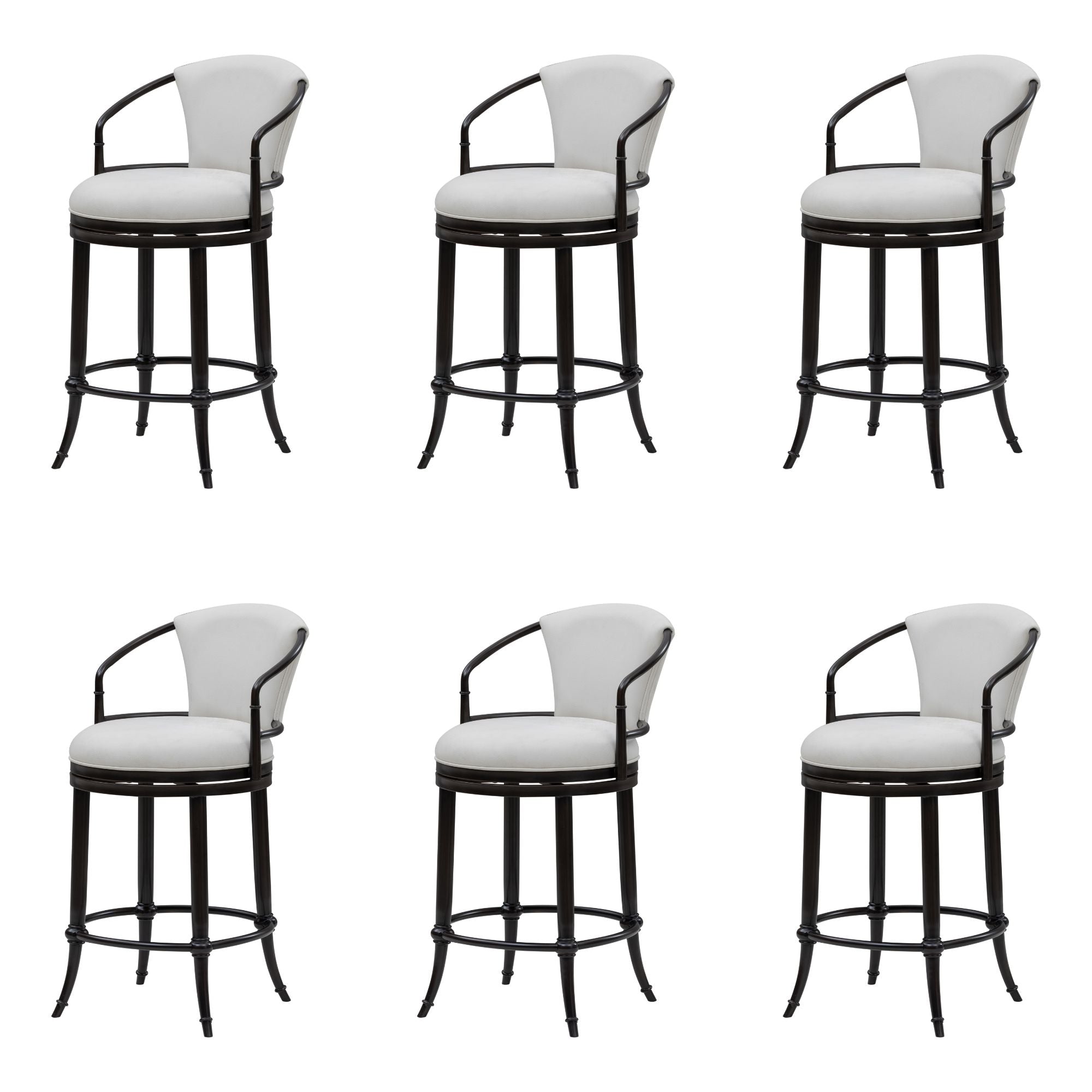 Otis - Upholstered Swivel Counter Height Barstool