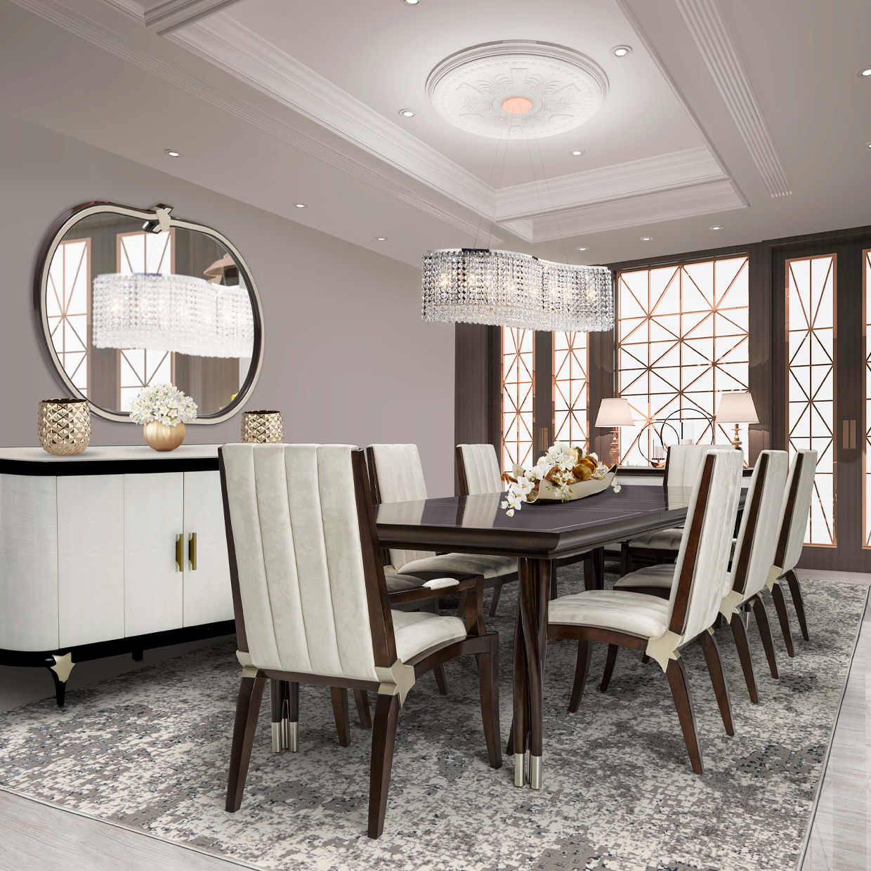Paris Chic - Sideboard - Espresso Brown
