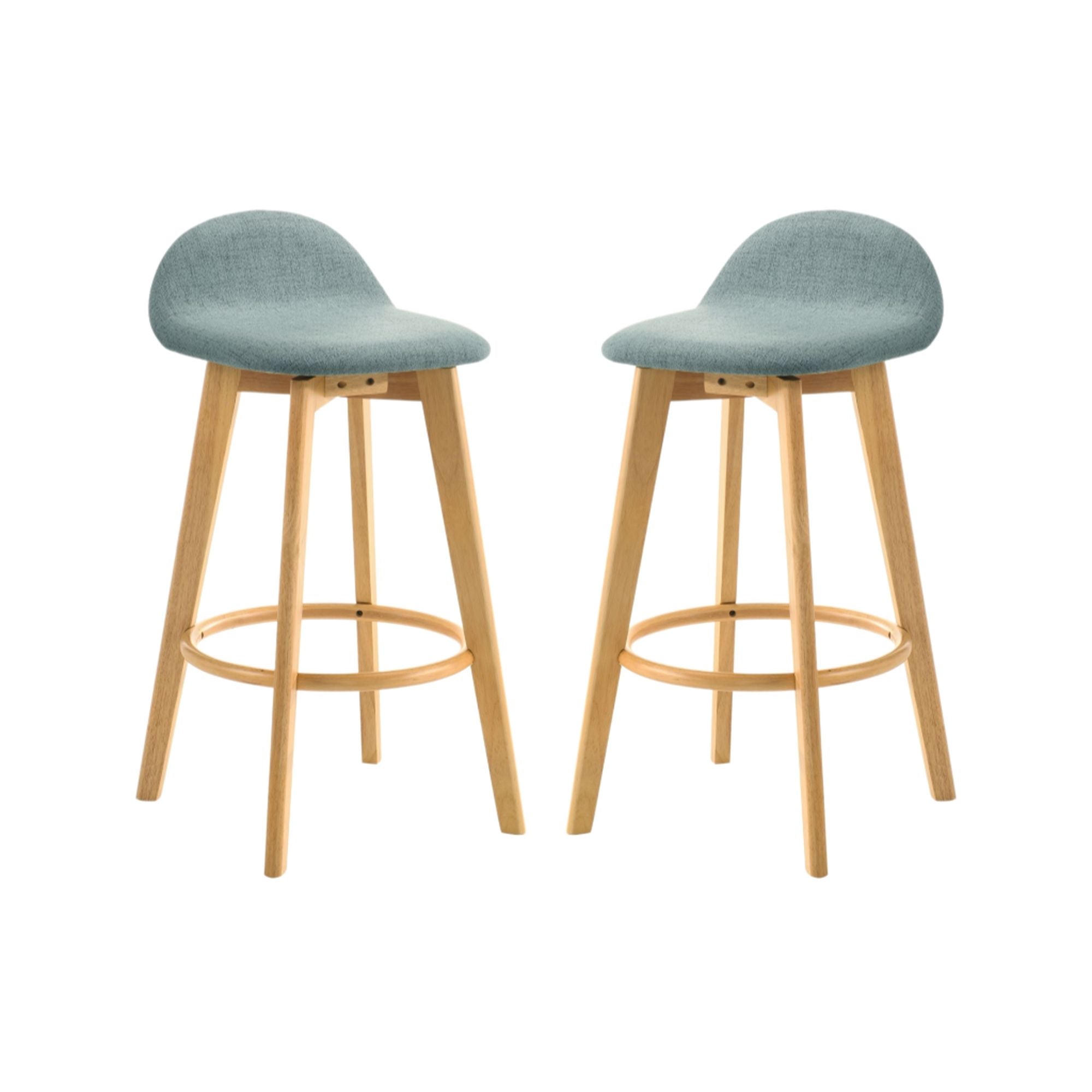 Vera - Upholstered Wood Counter Height Barstool
