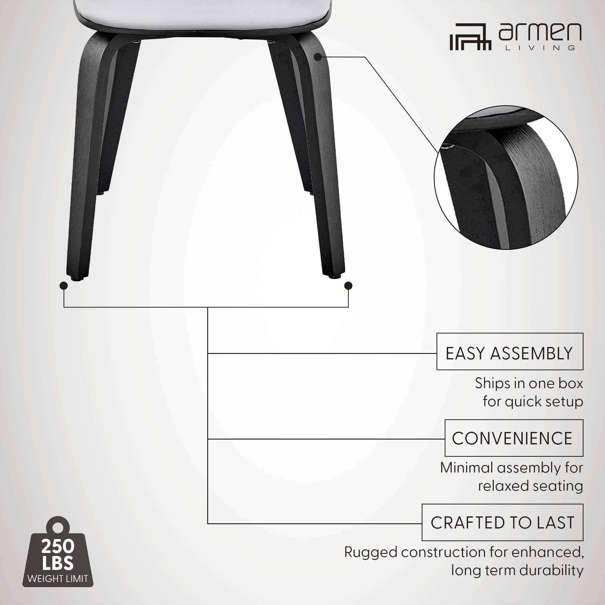 Brinley - Dining Room Accent Chair With Black Frame