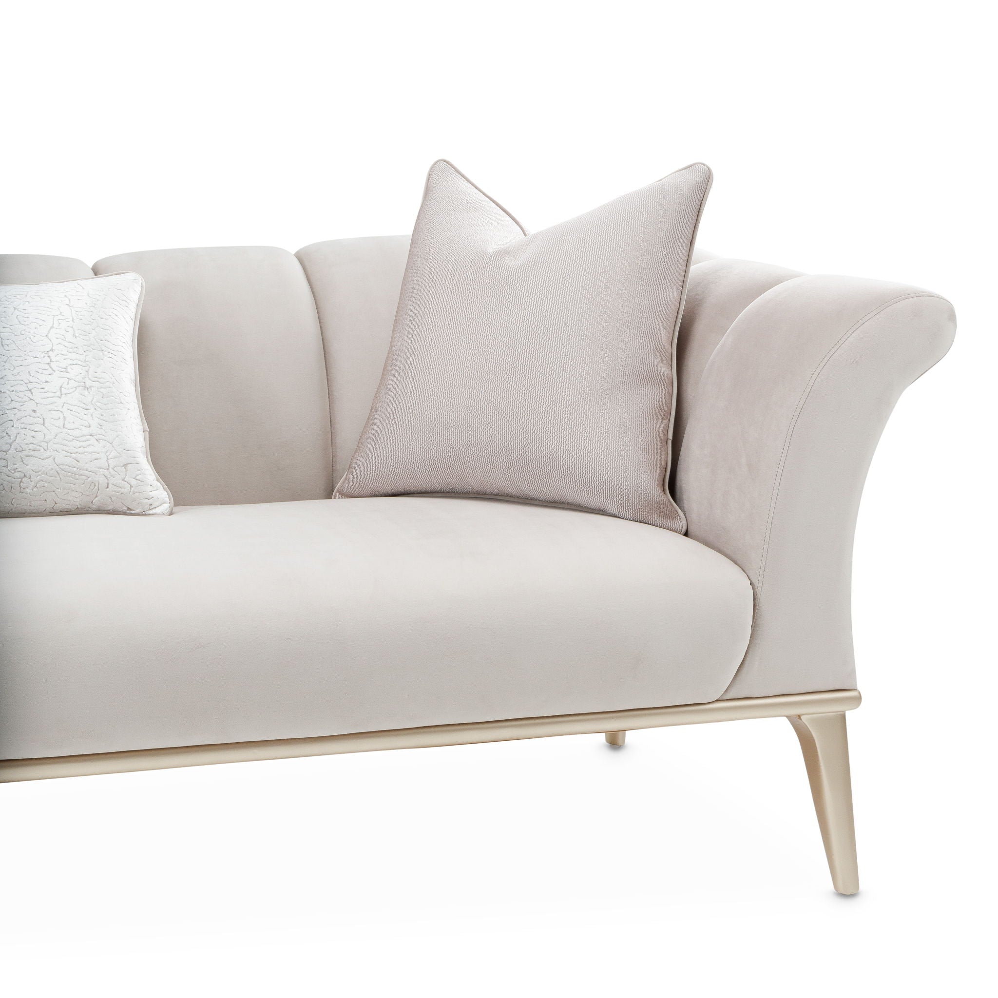 Yvette - Sofa - Porcini / Medium Champagne