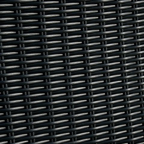 Beachcroft - Curved Corner Chair With Cushion - Black / Light Gray