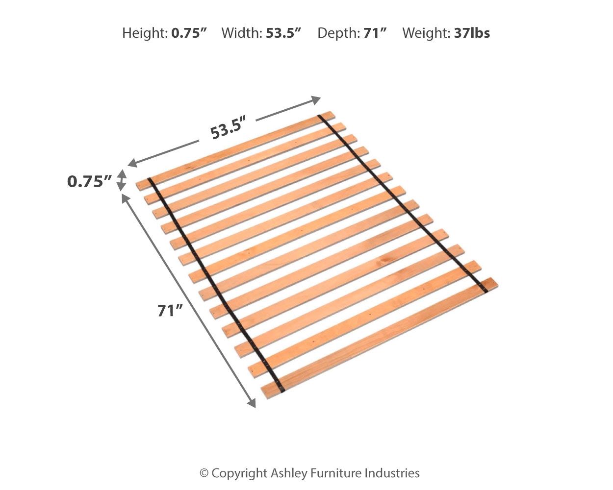 Platform - Full Roll Slats - Brown