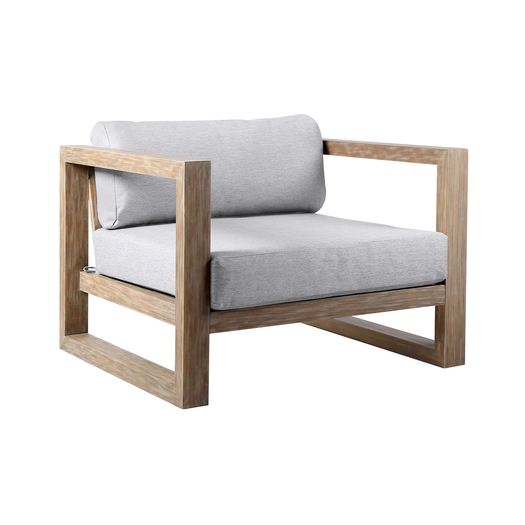 Paradise - Outdoor Lounge Chair With Cushions - Light Eucalyptus / Gray