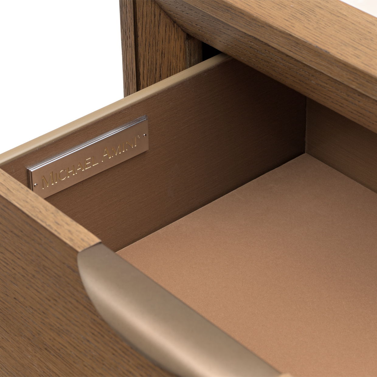 Portrait - 5-Drawer Chest With LED Lights - Sienna Brown