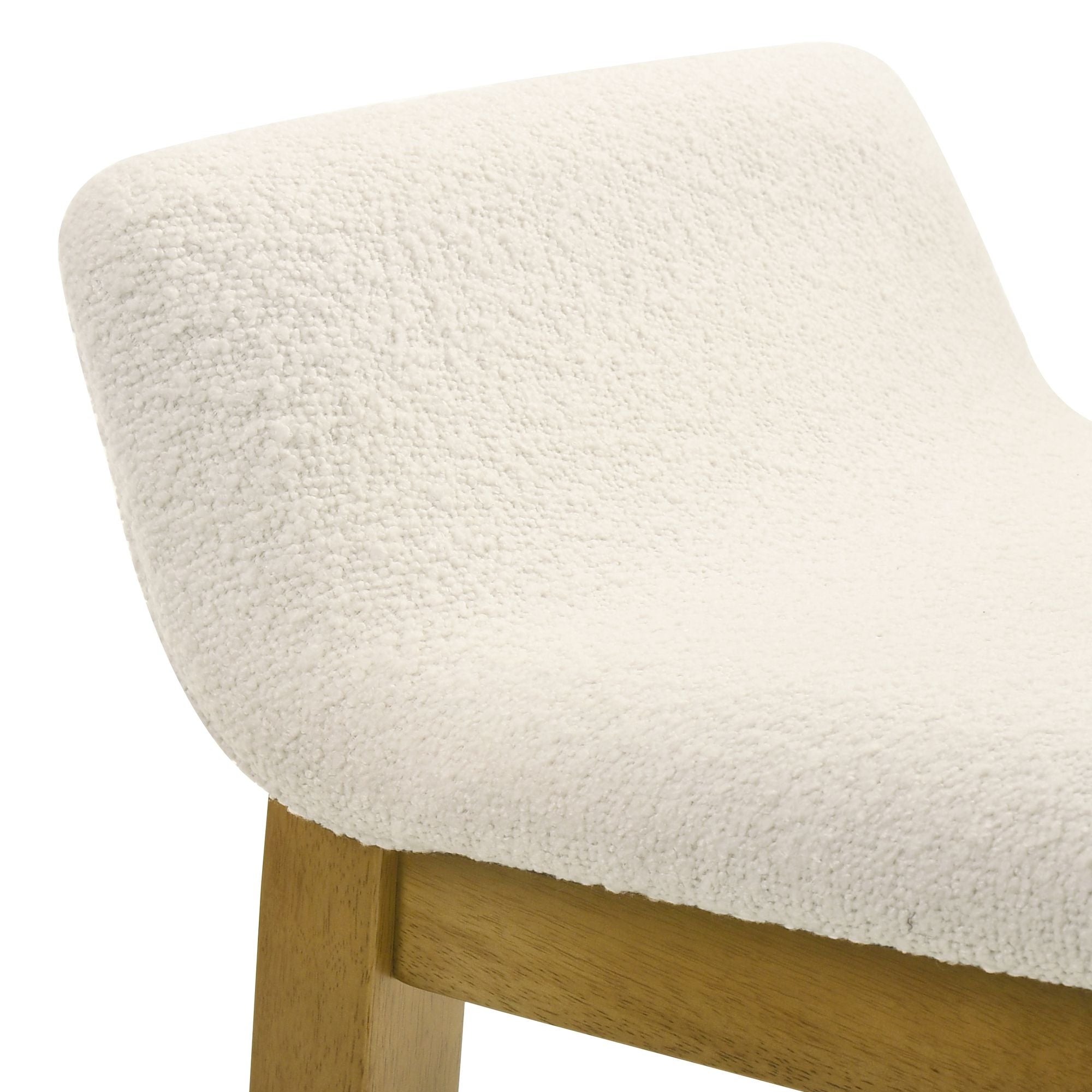 Annikah - Modern Transitional Wood Bar Height Kitchen Bar Stool