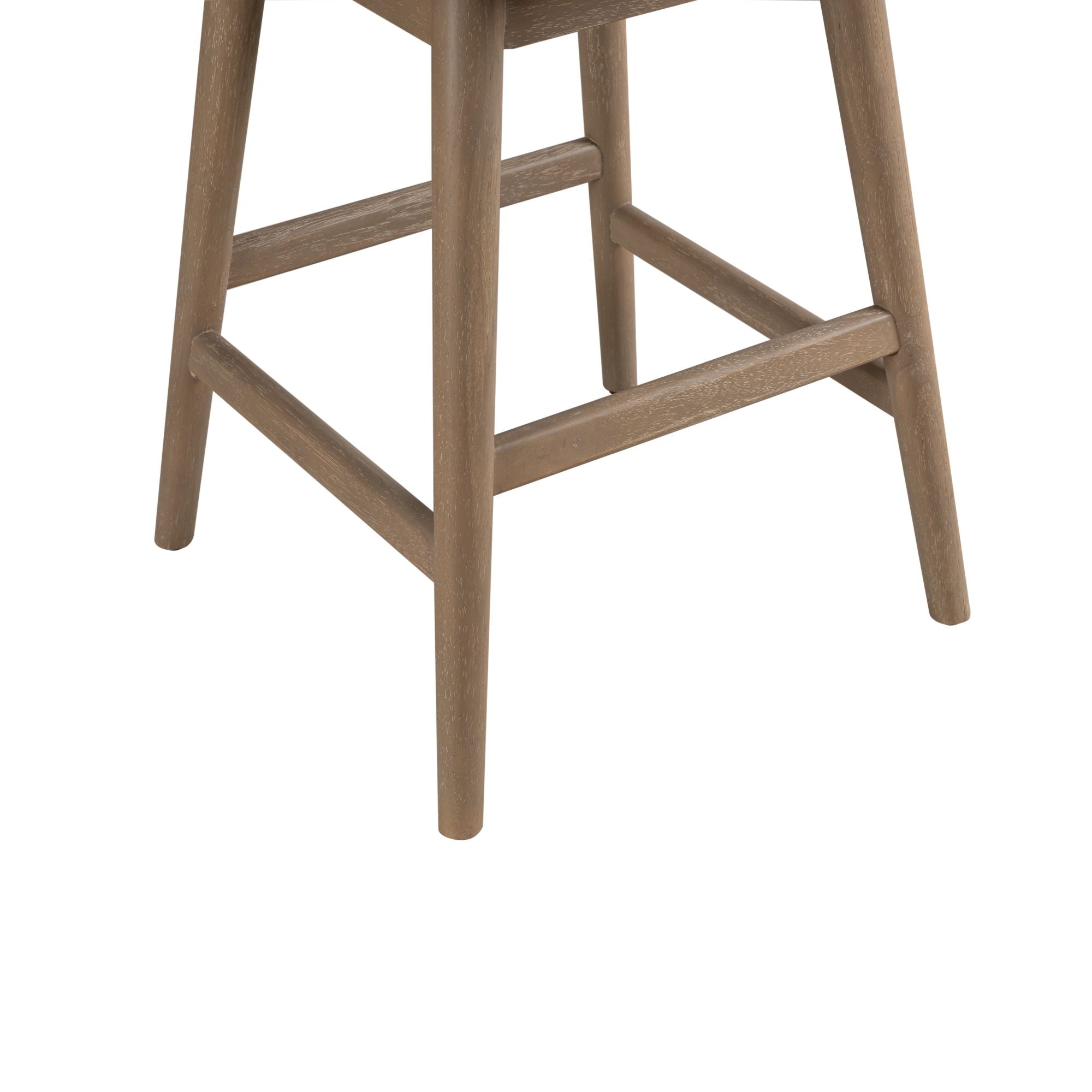 Jaxon - Solid Wood Upholstered 26" Counter Height Swivel Barstool