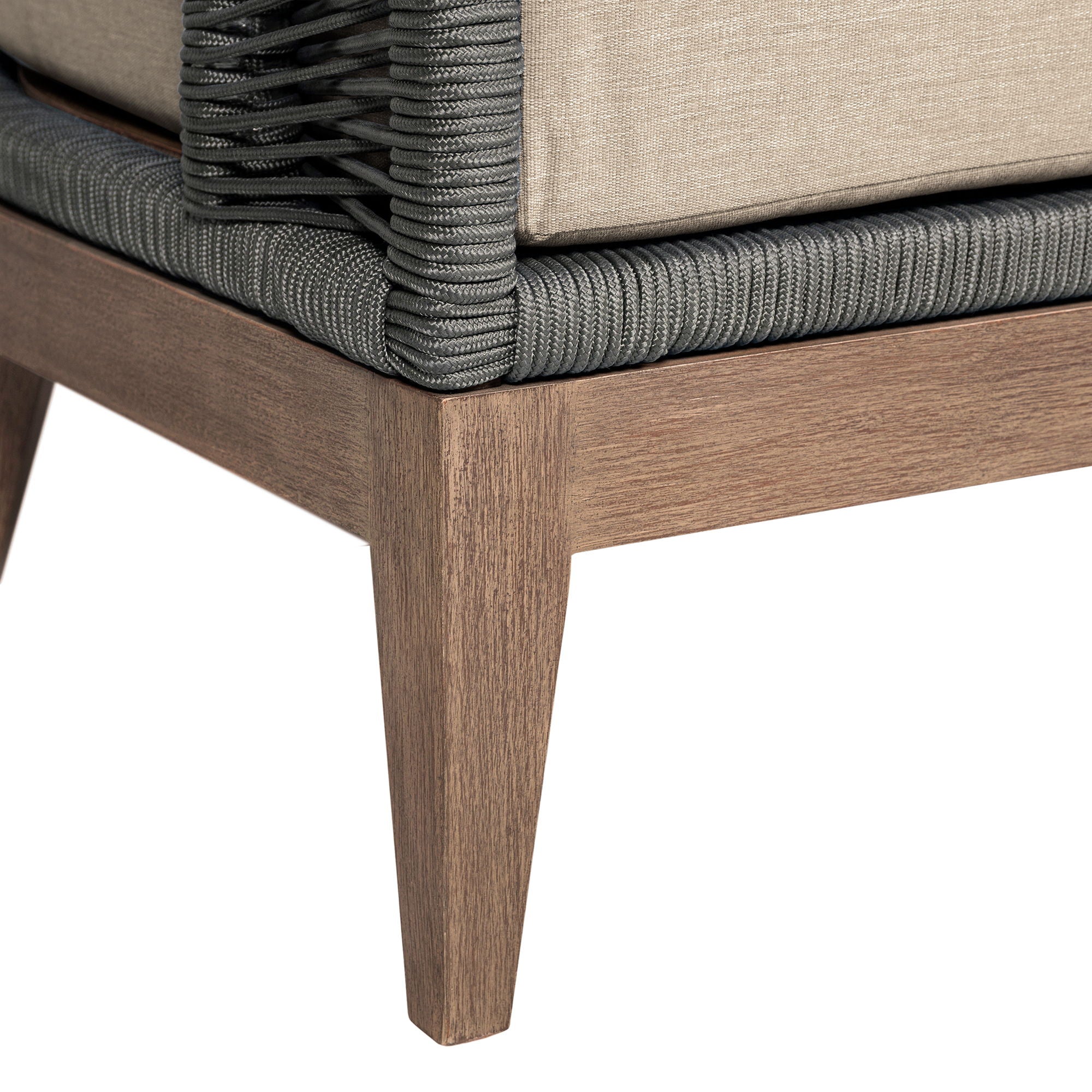 Orbit - Outdoor Patio Chair - Weathered Eucalyptus / Taupe