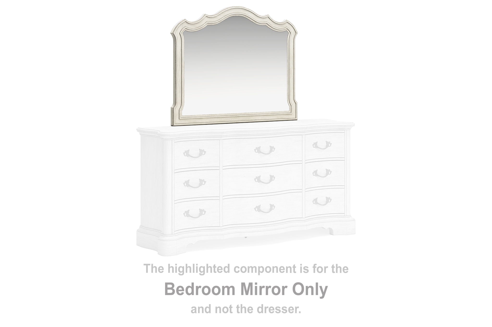Arlendyne - Bedroom Mirror - Antique White