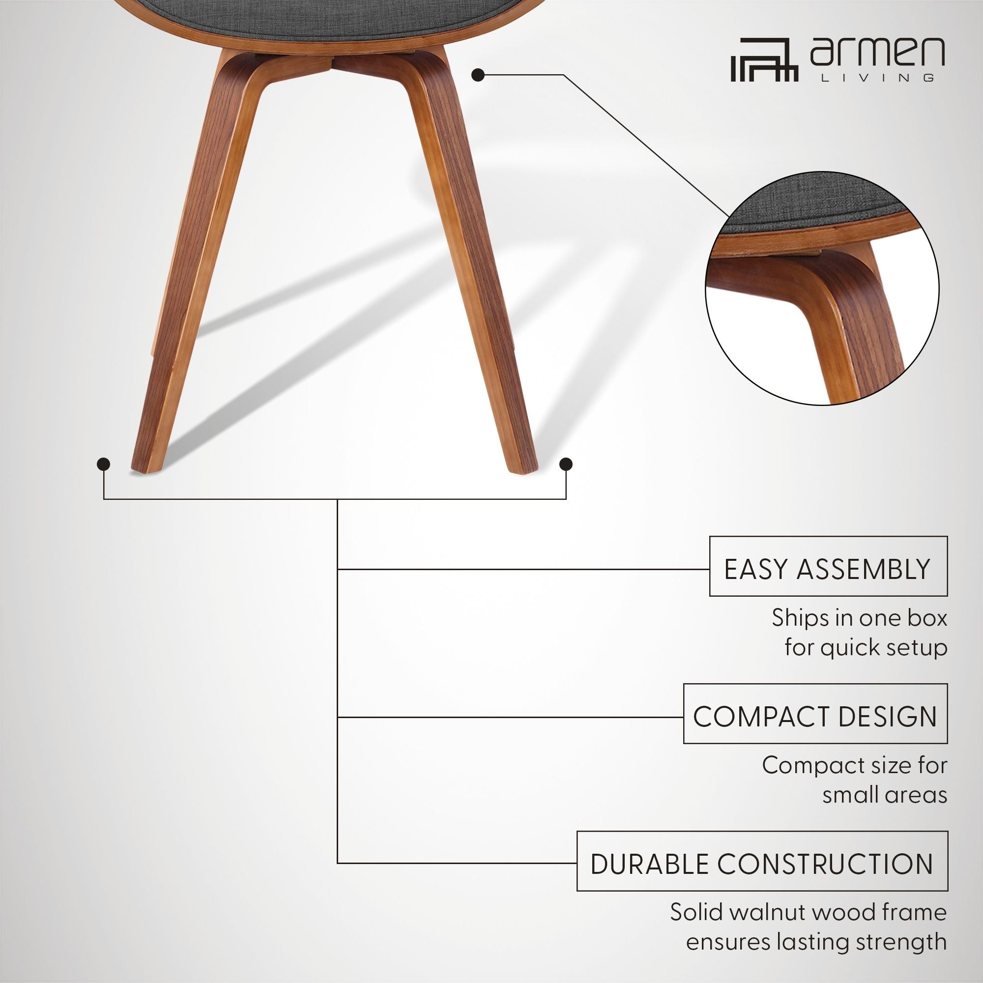 Summer - Modern Chair - Walnut Wood