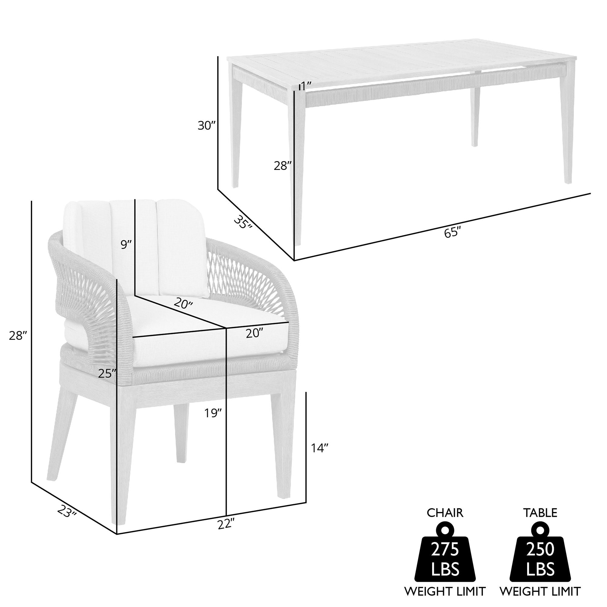 Orbit - 5 Piece Outdoor Patio Dining Set - Weathered Eucalyptus / Taupe