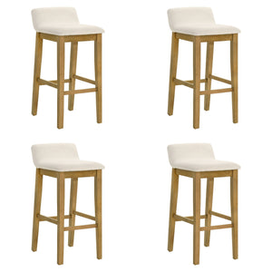 Annikah - Modern Transitional Wood Bar Height Kitchen Bar Stool