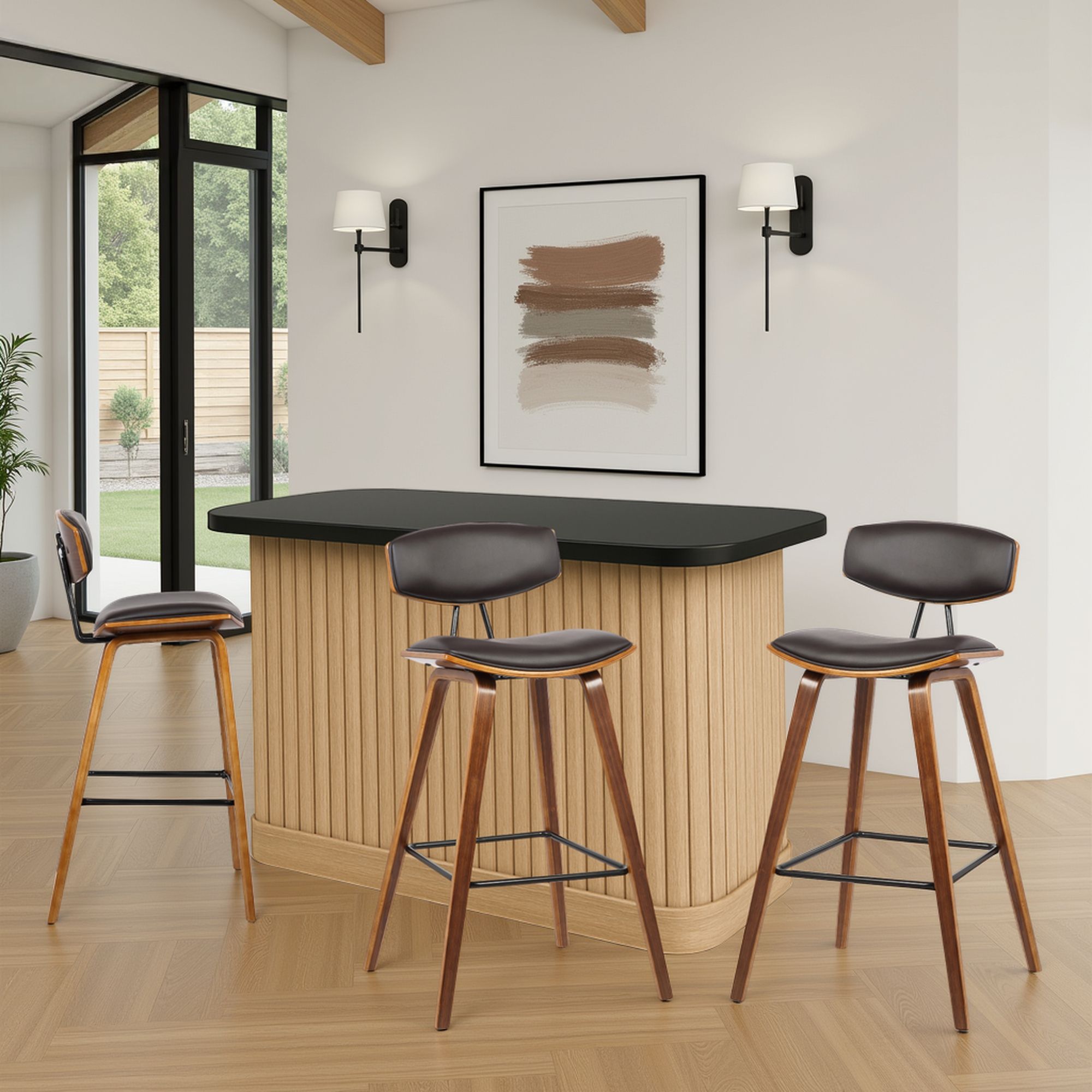 Fox - Mid-Century Bar Stool