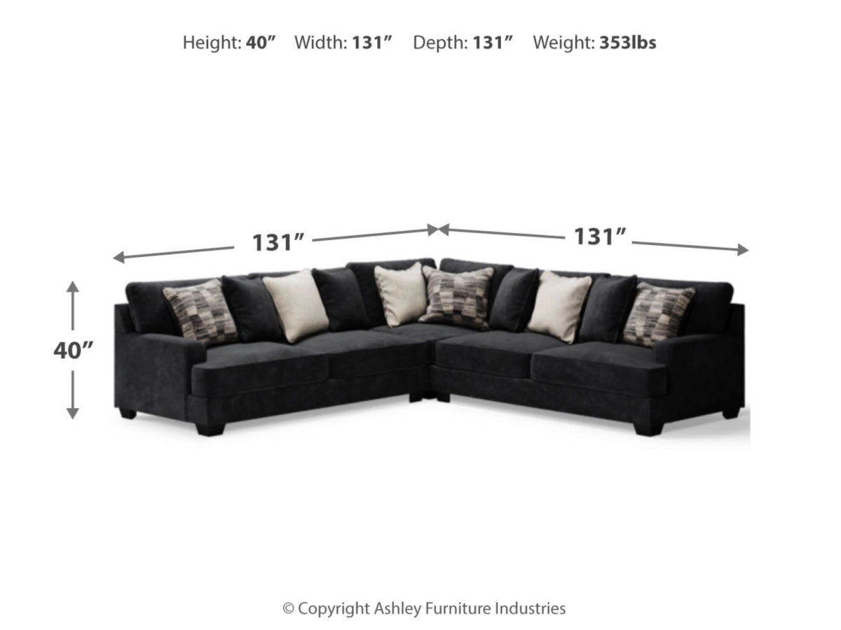 MEGA ASHLEY Lavernett 3-Piece Sectional