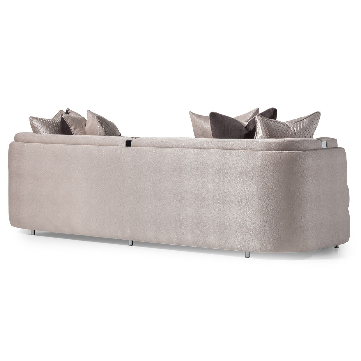 Carmela - Mansion Sofa - Zinc / Chrome