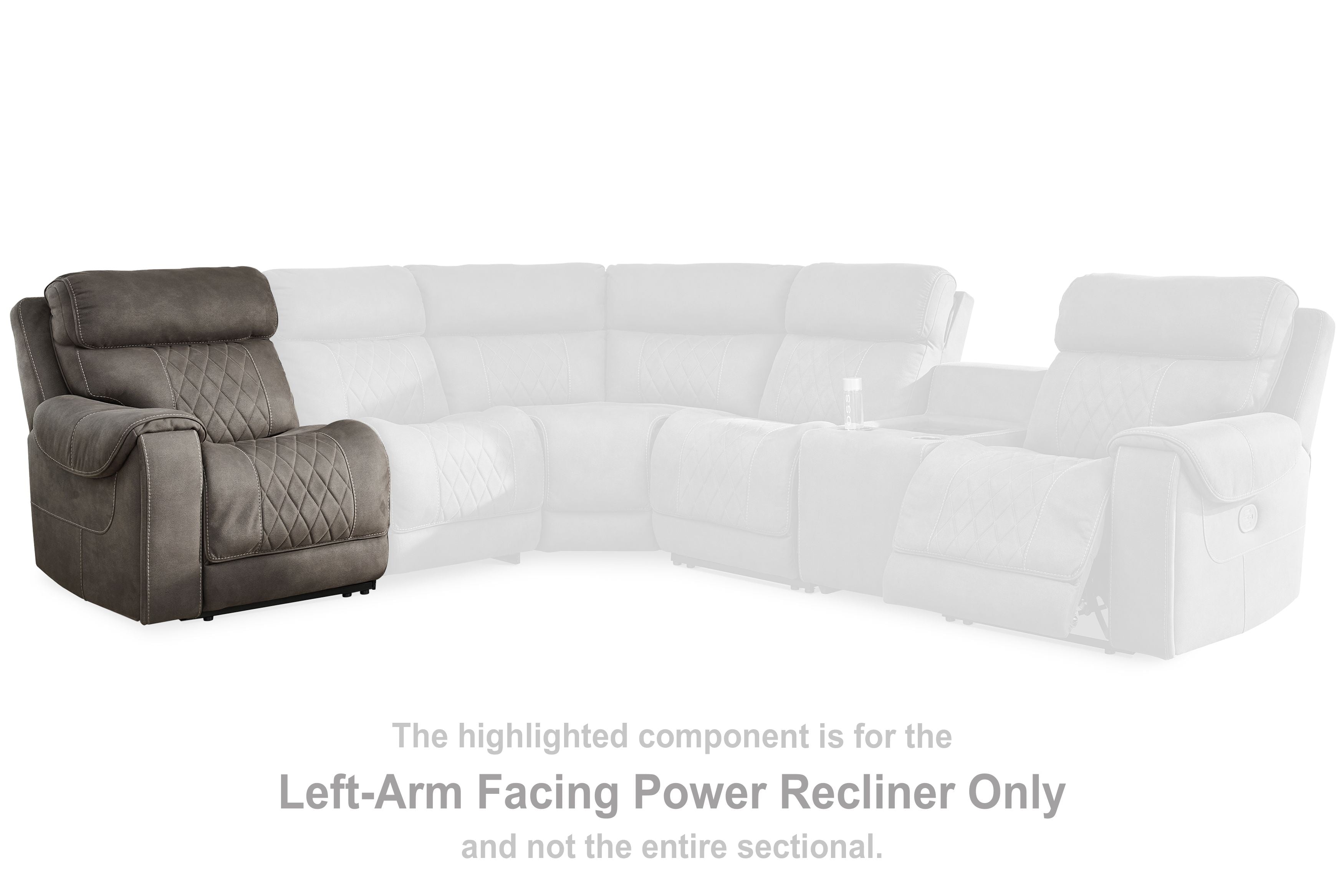 Hoopster - Laf Zero Wall Power Recliner - Gunmetal