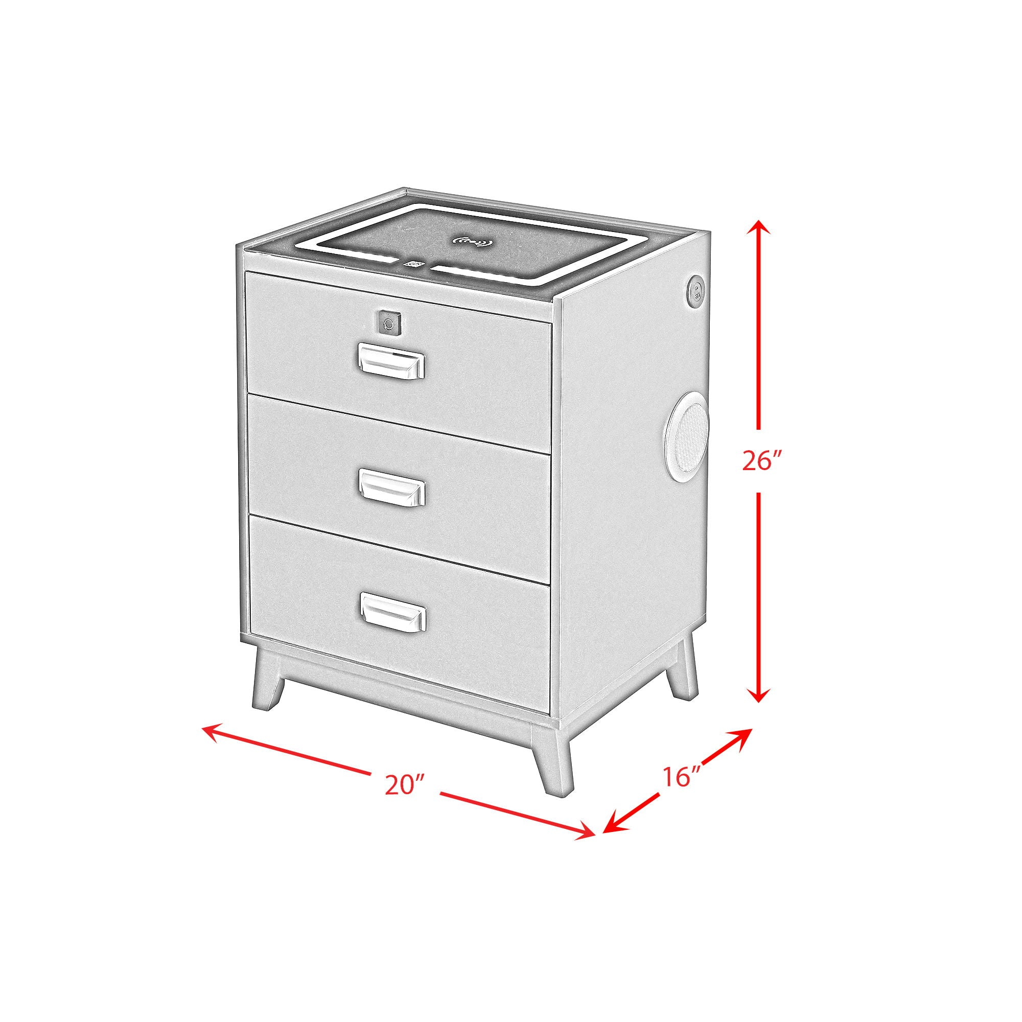 Rio - Nightstand With Electronic Features