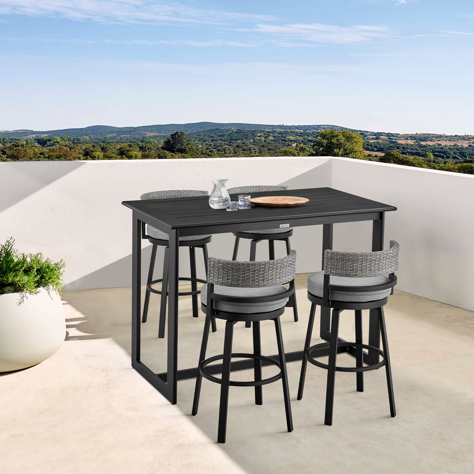 Encinitas - Outdoor Patio Swivel Bar Stool