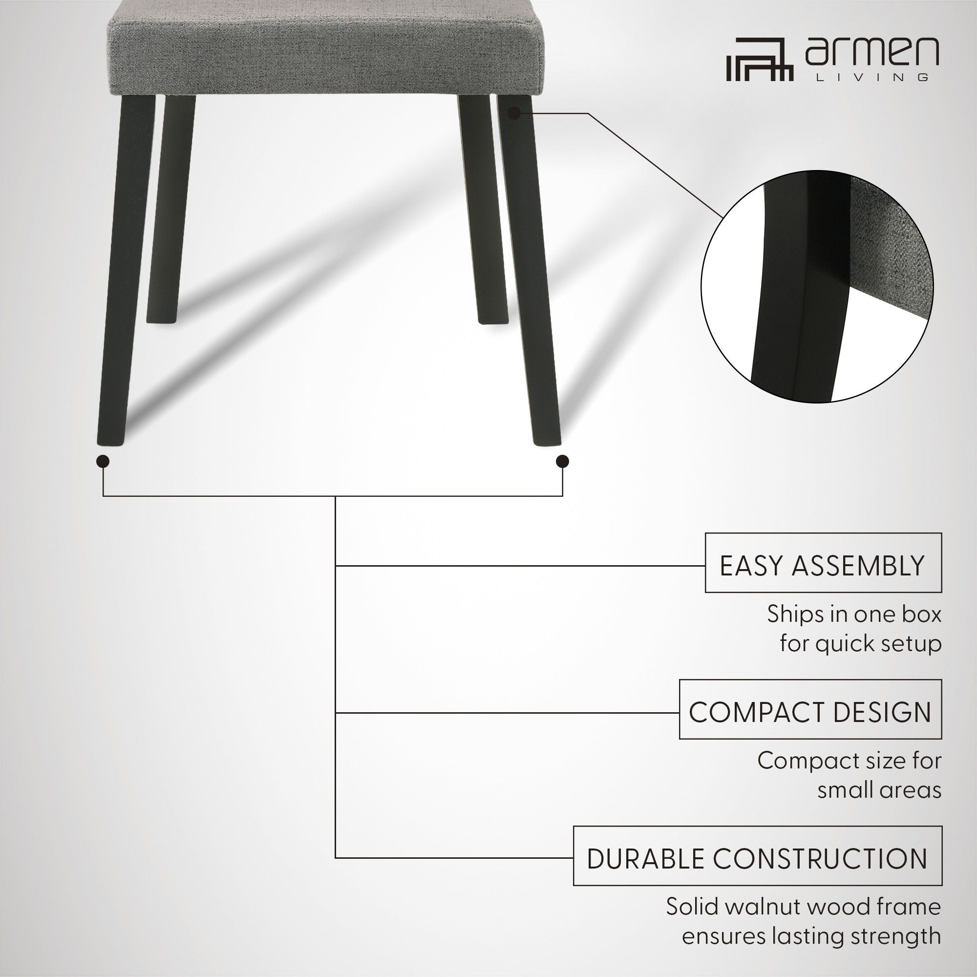Channell - Dining Chair With Black Frame