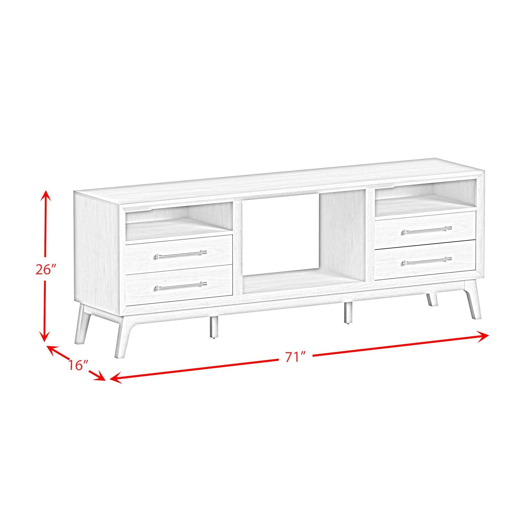 Westland - Entertainment Unit With 71" TV Console