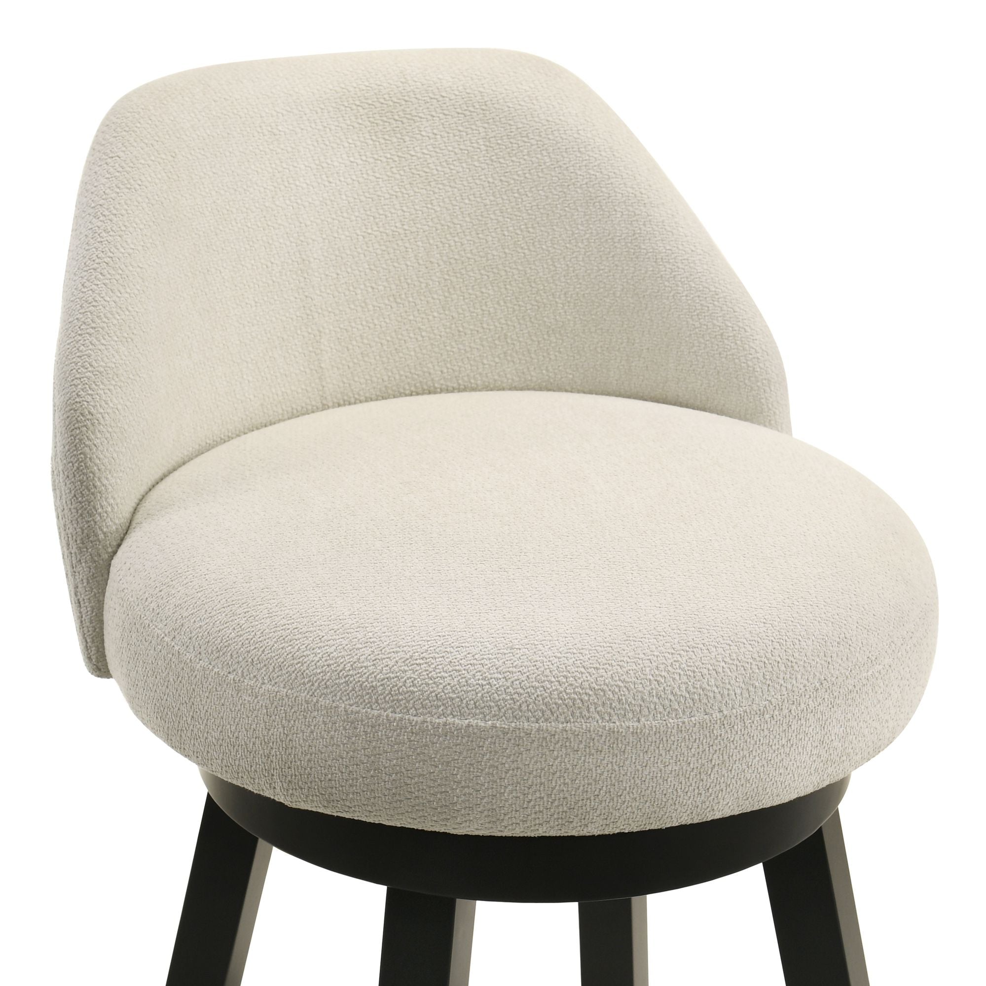 Erika - Modern Transitional Swivel Wood Counter Height Kitchen Bar Stool