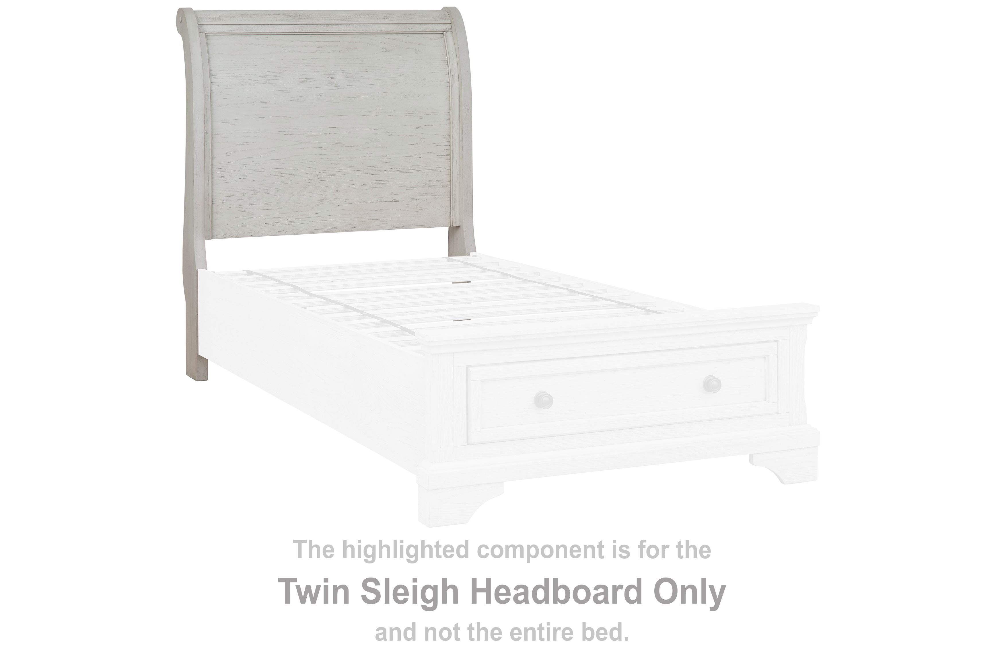 Robbinsdale - Twin Sleigh Headboard - Antique White