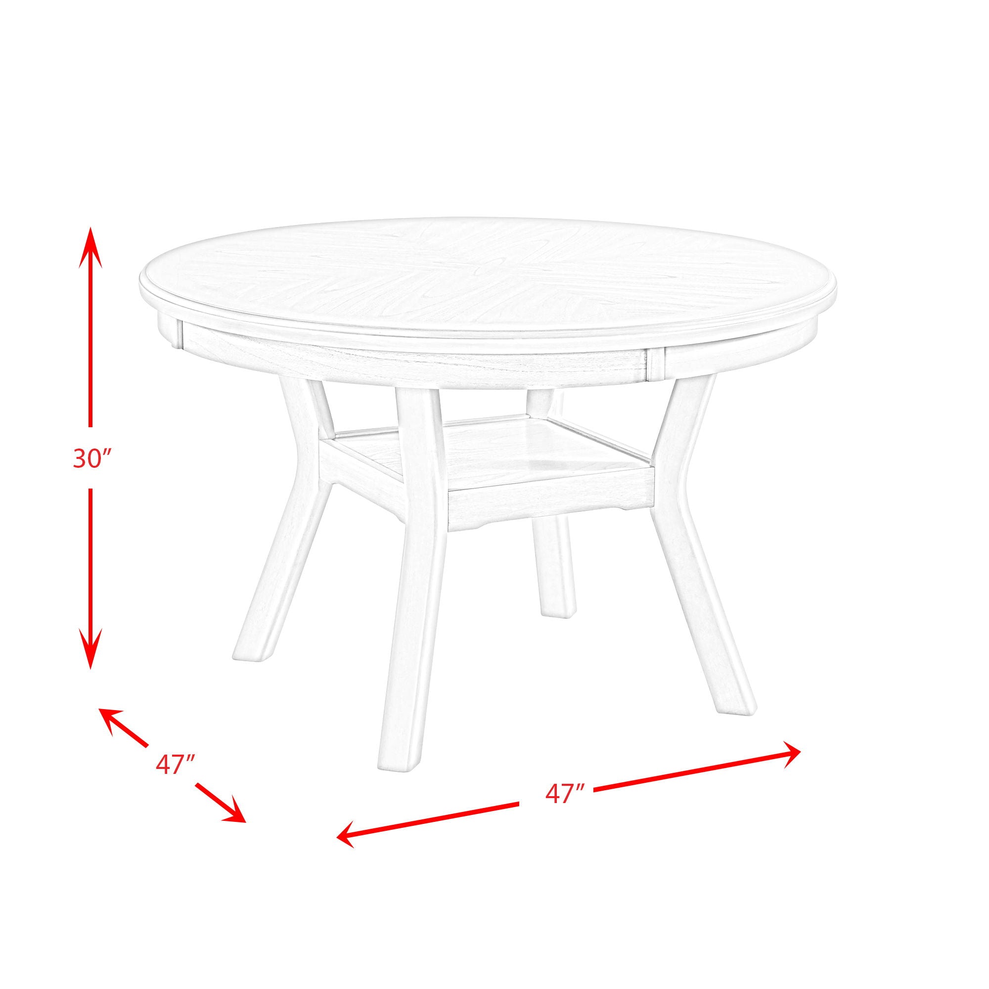 Amherst - Dining Table With Wood Leg - Gray Finish