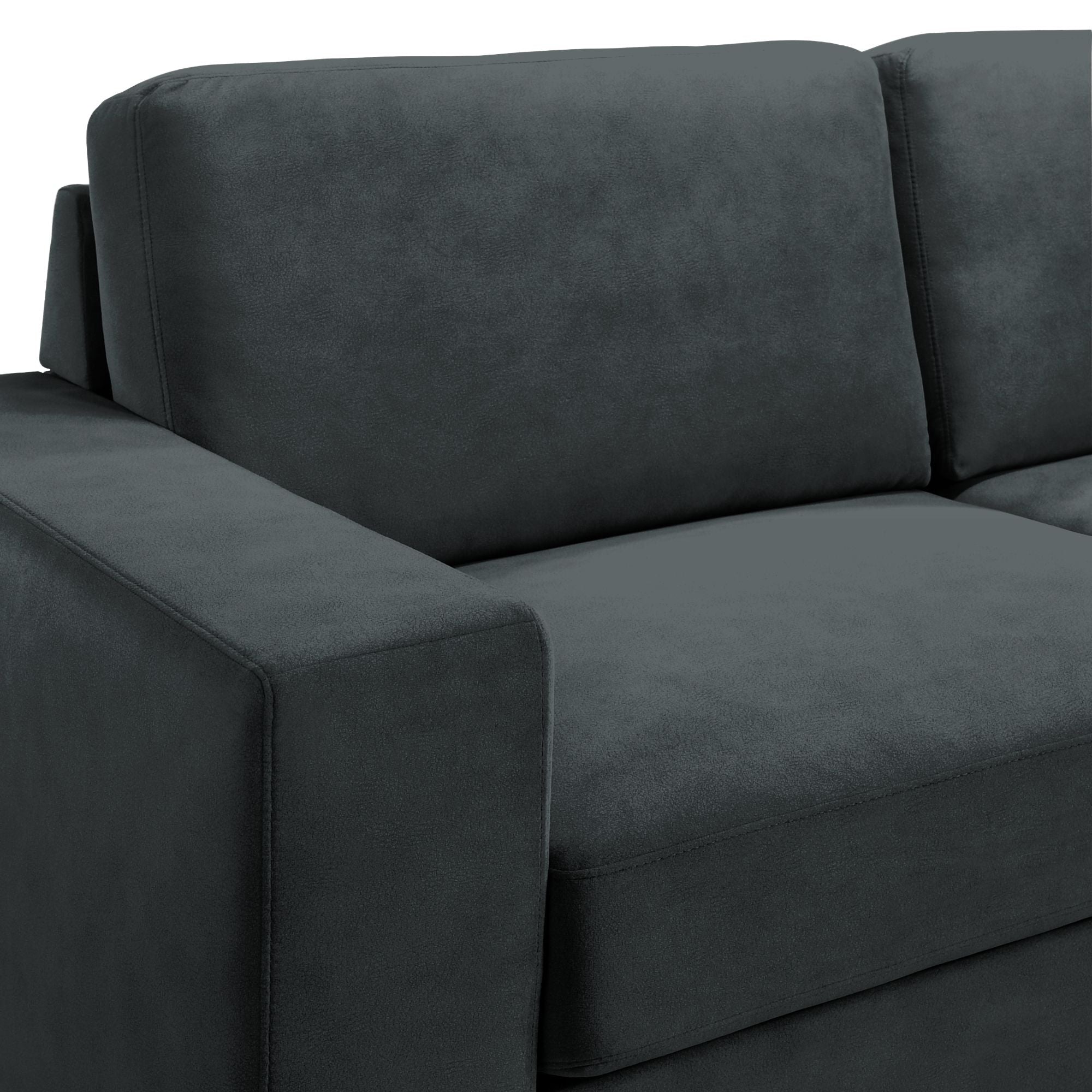 Yvonne - Fabric Sofa With Track Arms