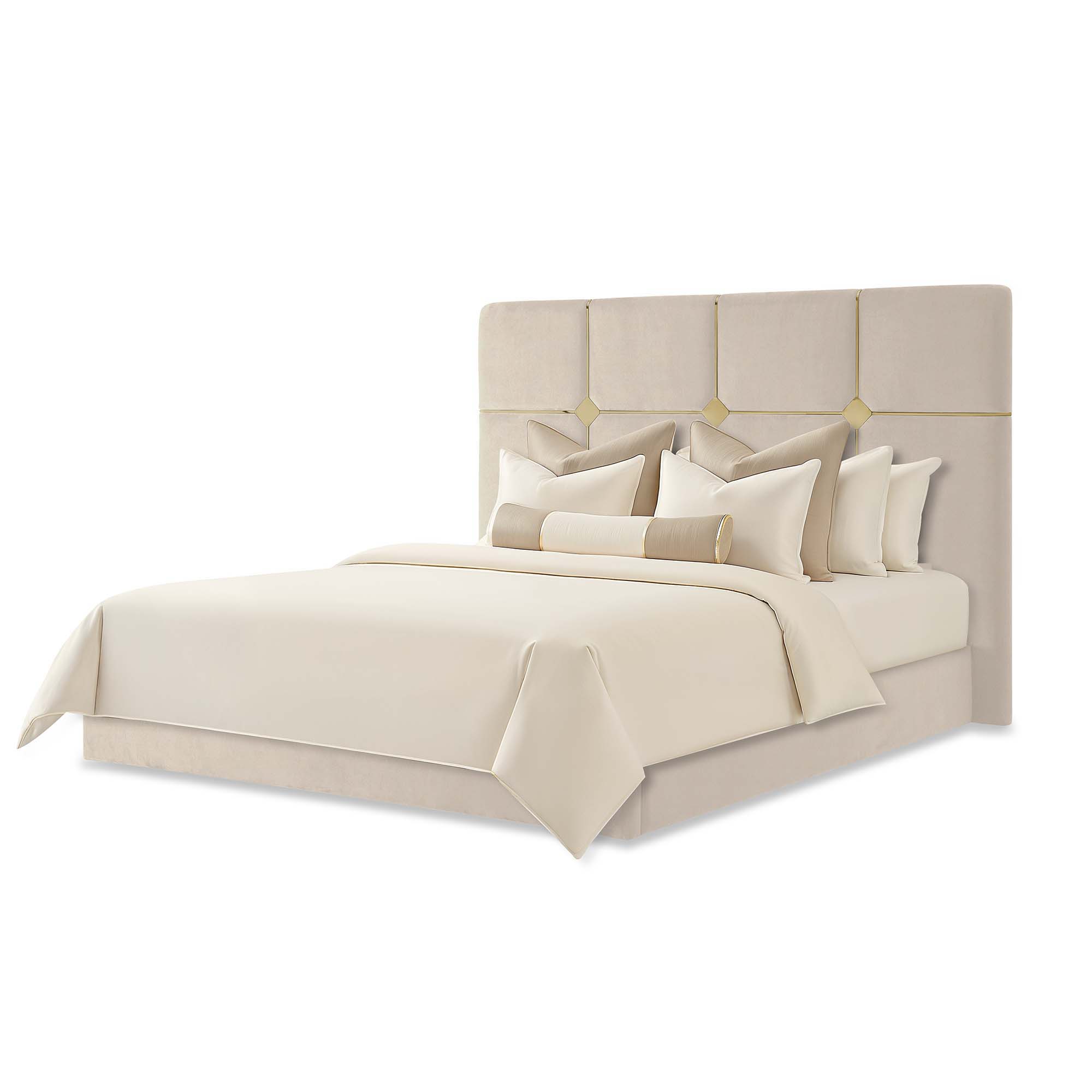 Signature Beds & Benches - Zennia Queen Lift Up Storage Bed - Ivory