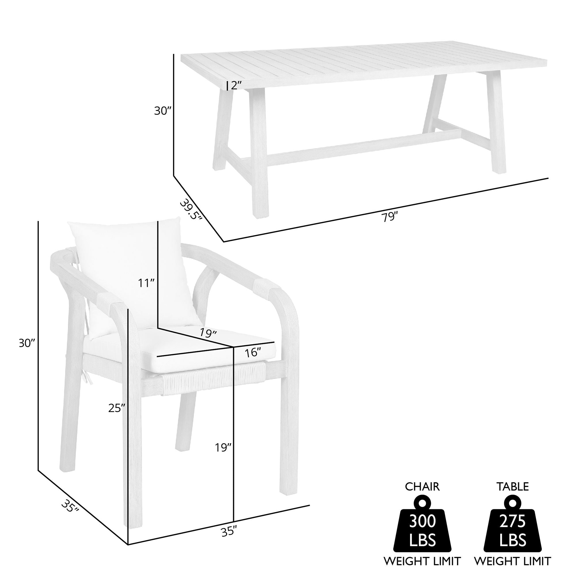 Cypress - Outdoor Patio Dining Set
