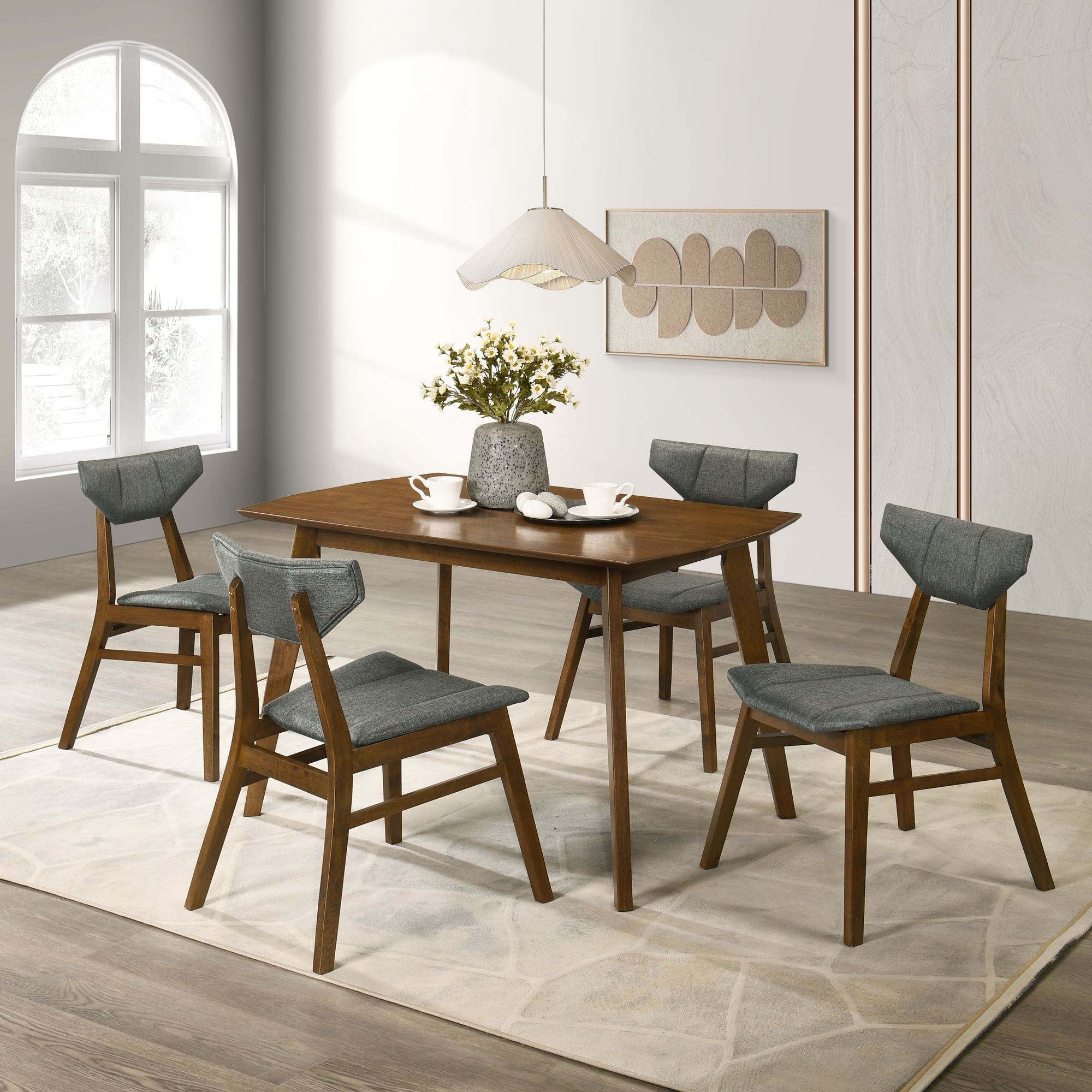 Amaris - Rectangular Dining Set With Upholstered Chairs