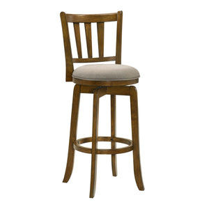 Wren - Modern Farmhouse Swivel Wood Bar Height Kitchen Bar Stool