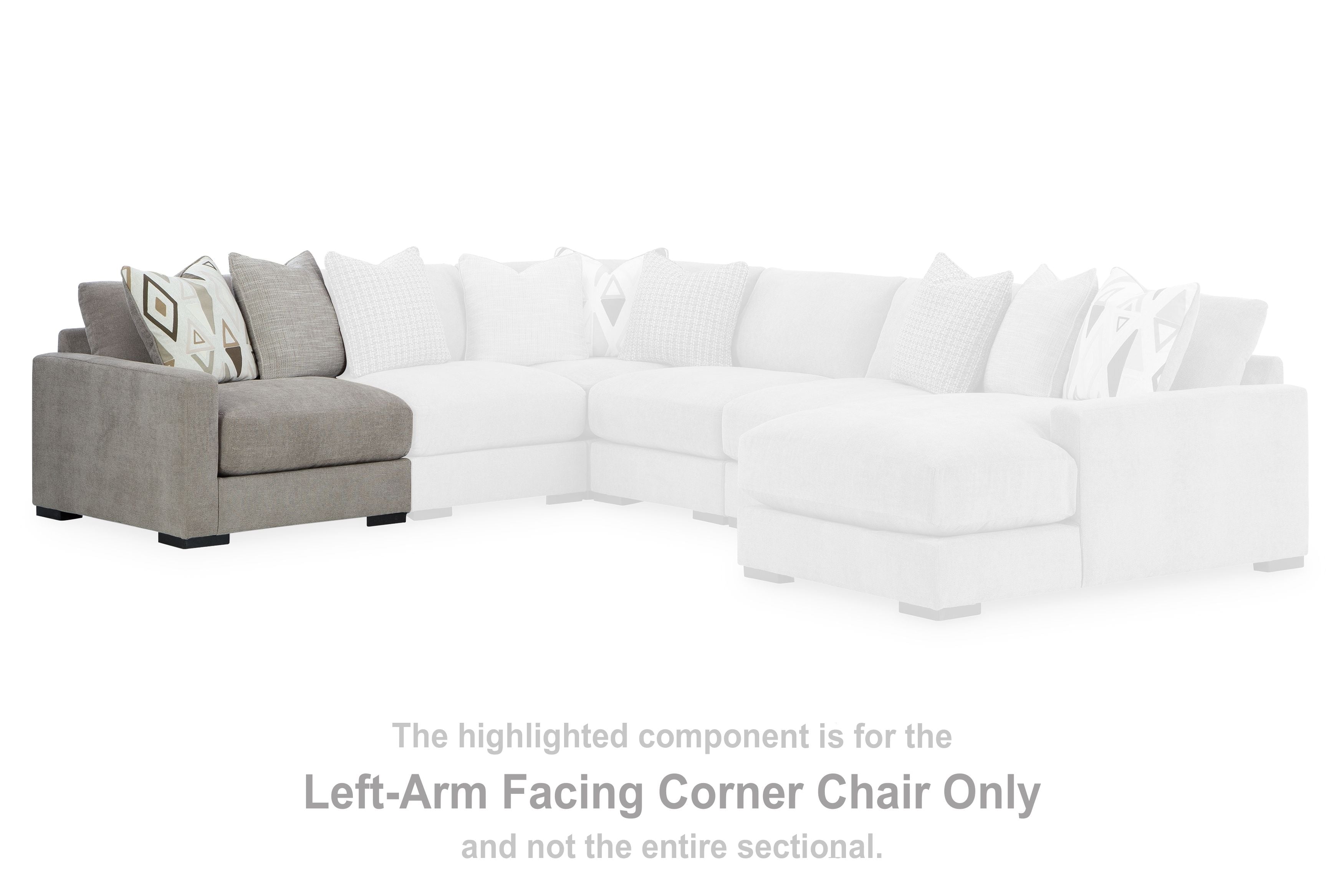 Aslan Court - Laf Corner Chair - Pebble