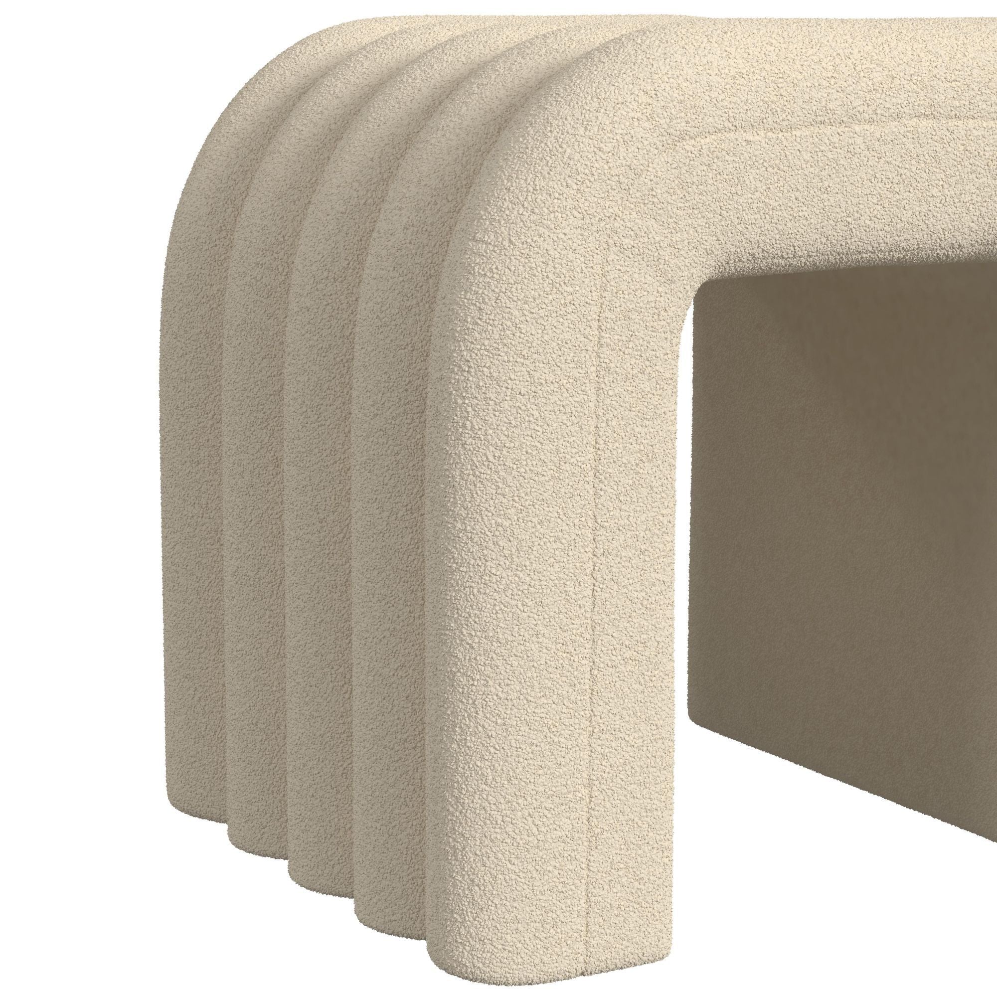 Seqouia - Bench With 2 Stools - Cream