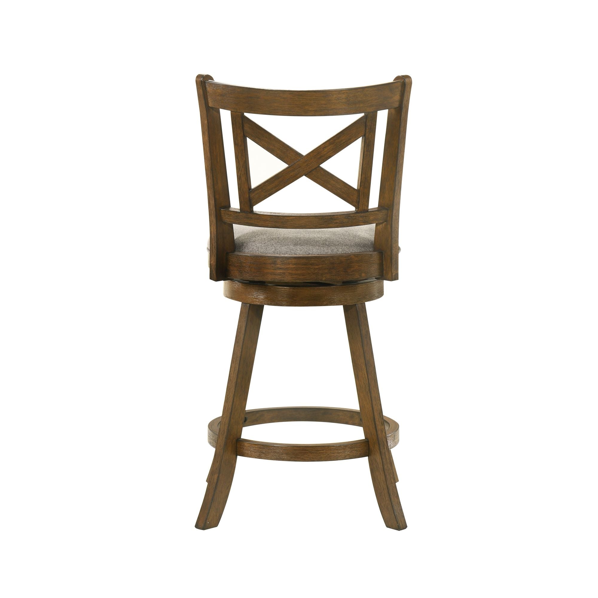 Kodi - Modern Farmhouse Swivel Wood Counter Height Kitchen Bar Stool