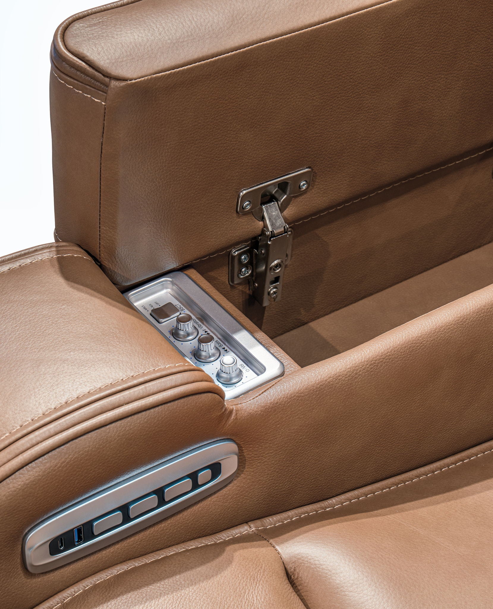 Knightington - Power Reclining Sofa With Audio Seating