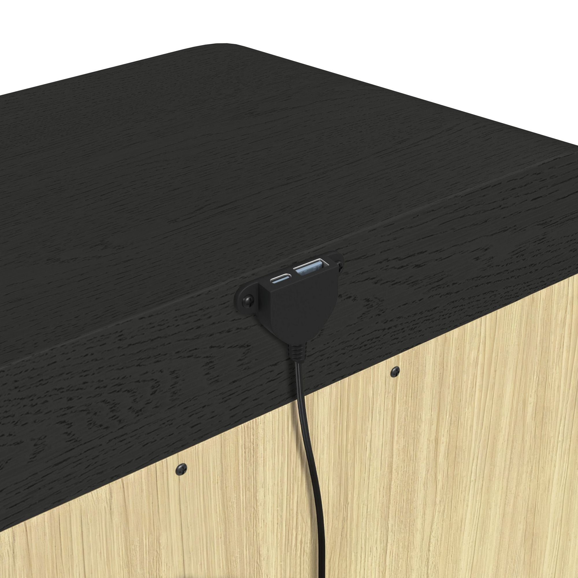 Ridgemont - 2-Drawer Nightstand With USB