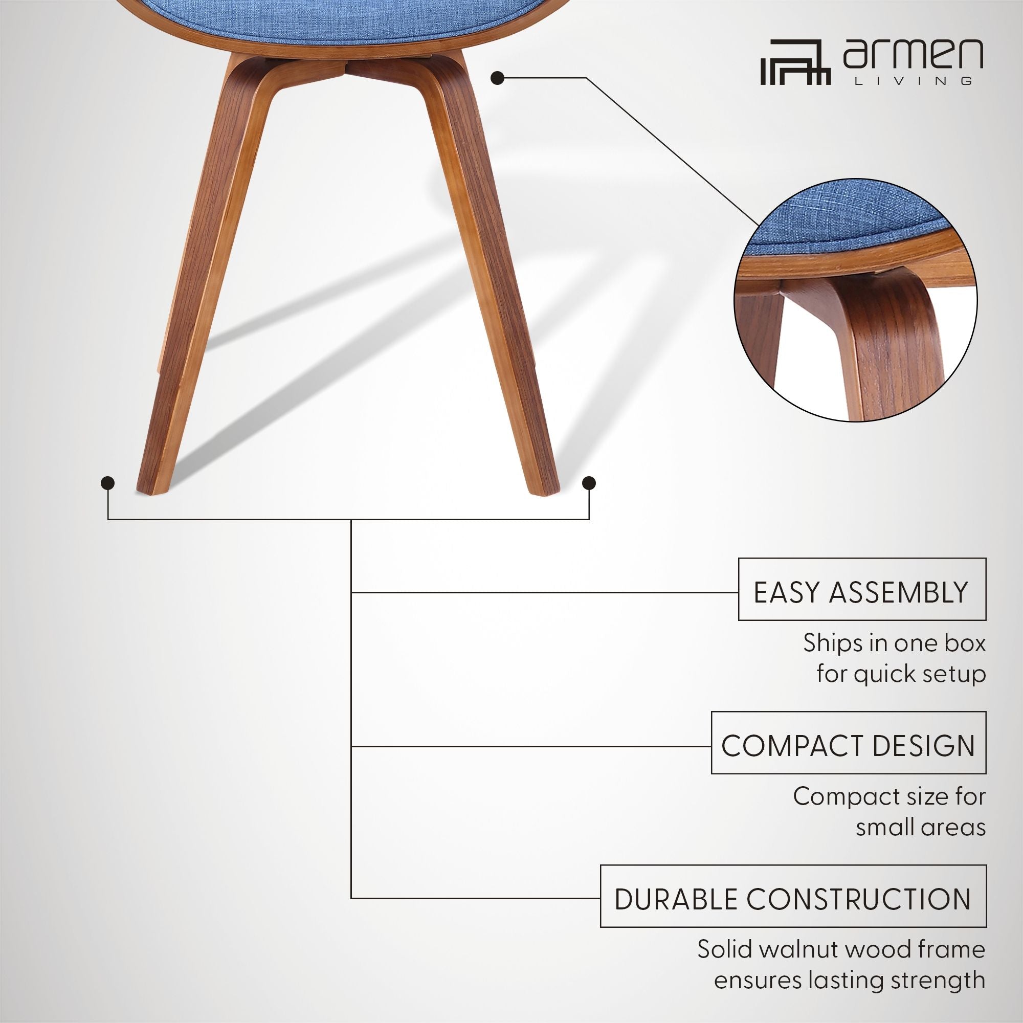 Summer - Modern Chair - Walnut Wood